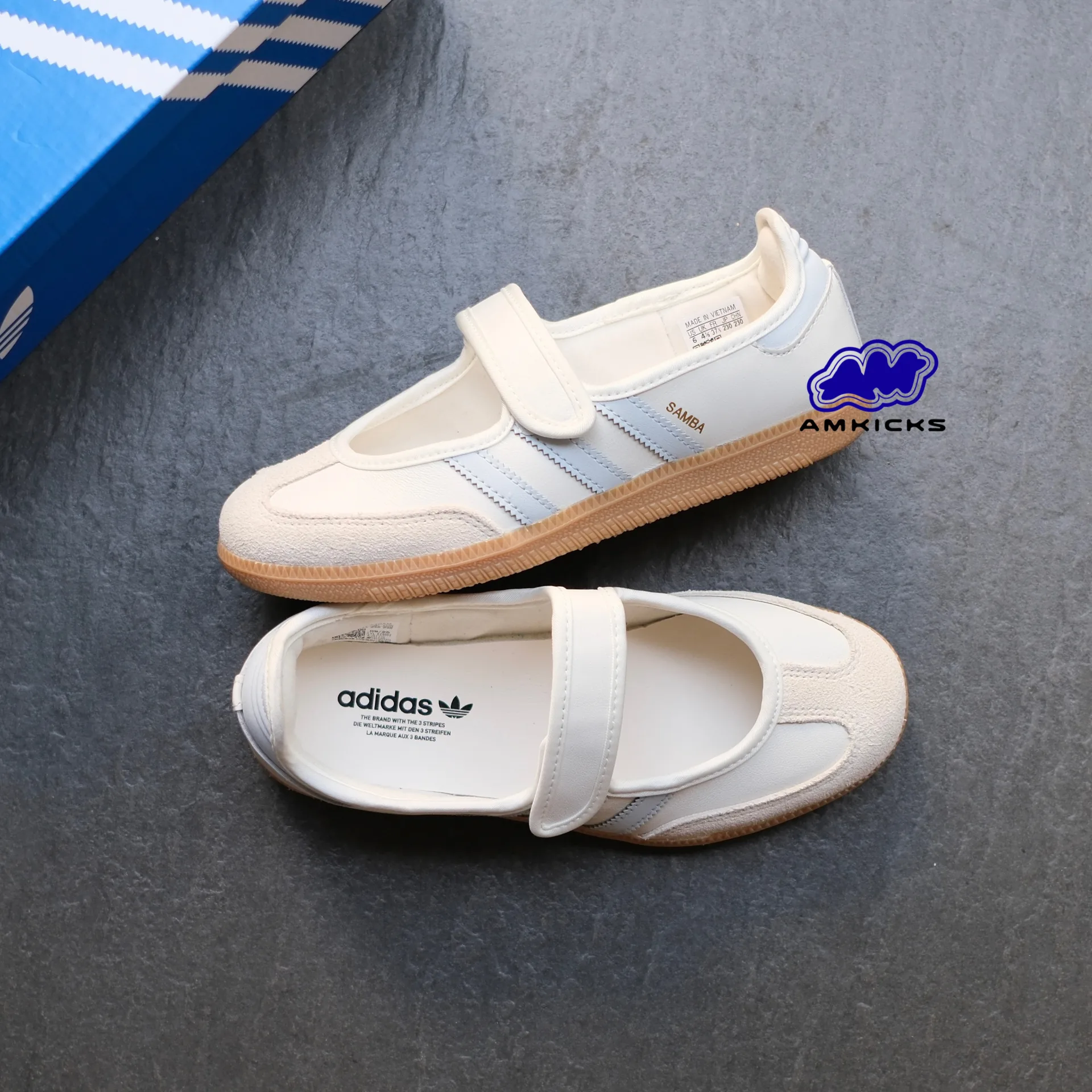 Adidas Samba Jane "White Blue Gum"