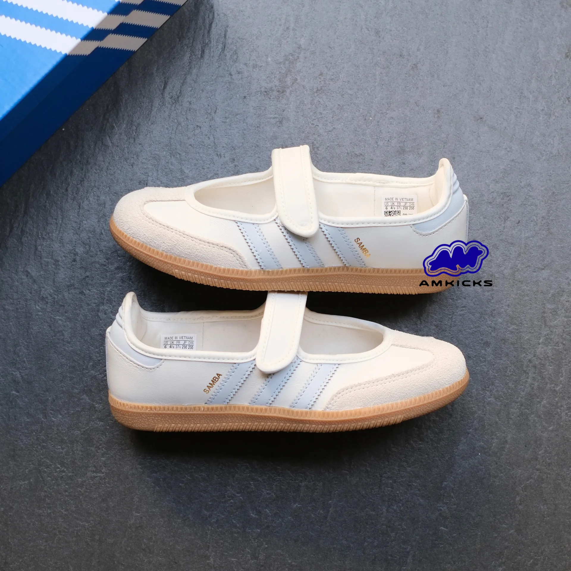 Adidas Samba Jane "White Blue Gum"