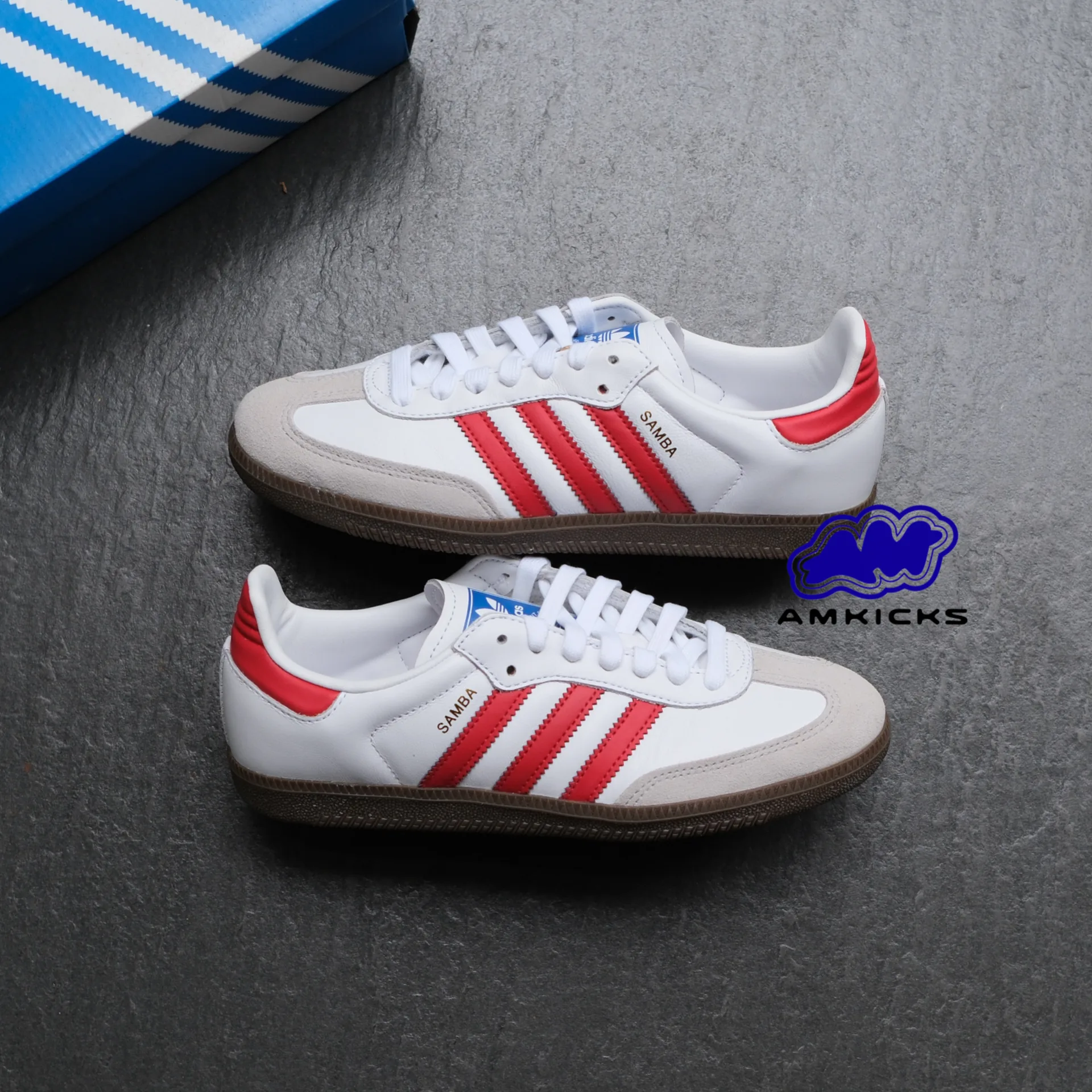 adidas Samba OG "White Better Scarlet"