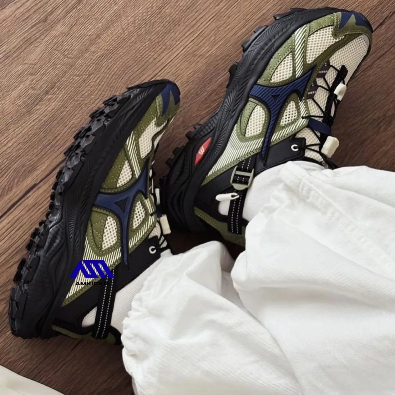Mizuno Racer Trail SE "Olive Black Blue"