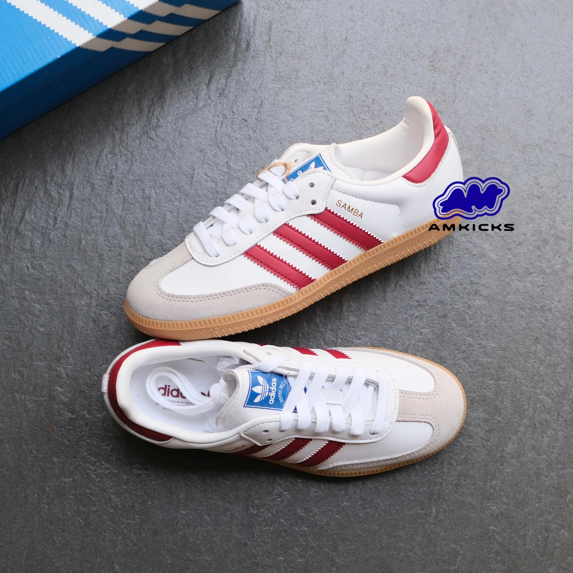 adidas Samba OG "White Burgundy Gum"