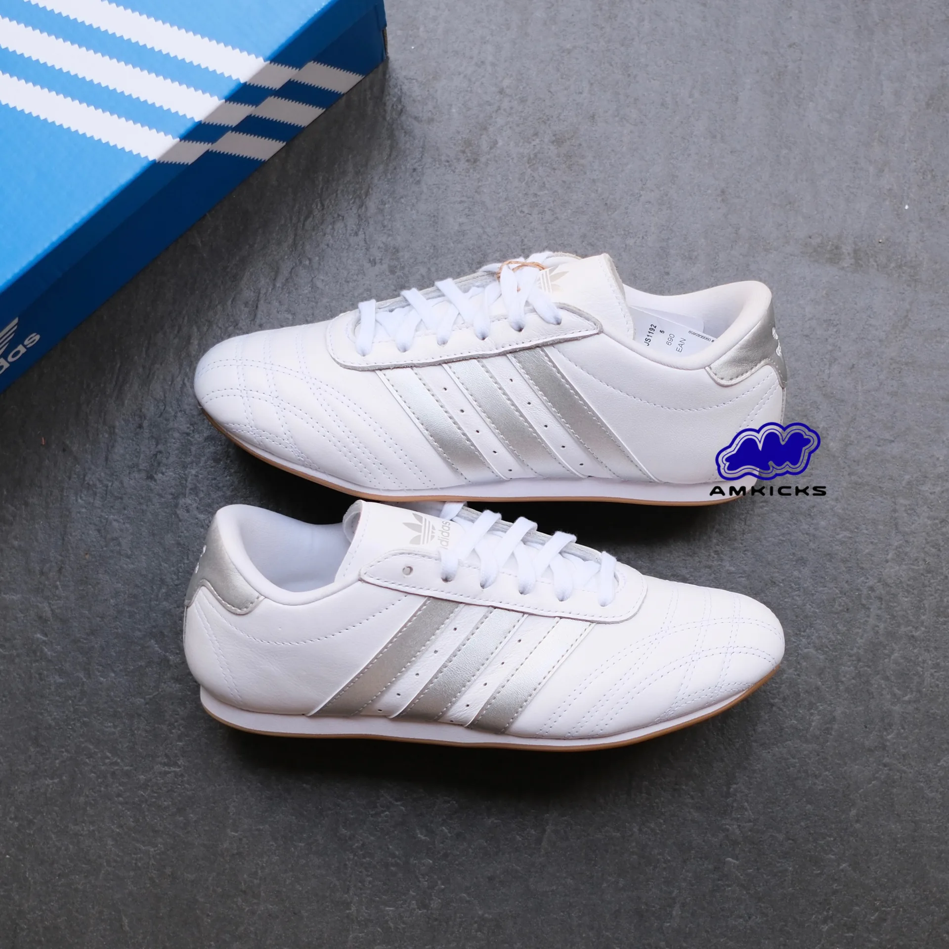 adidas Taekwondo "Cloud White Silver Metallic Gum"