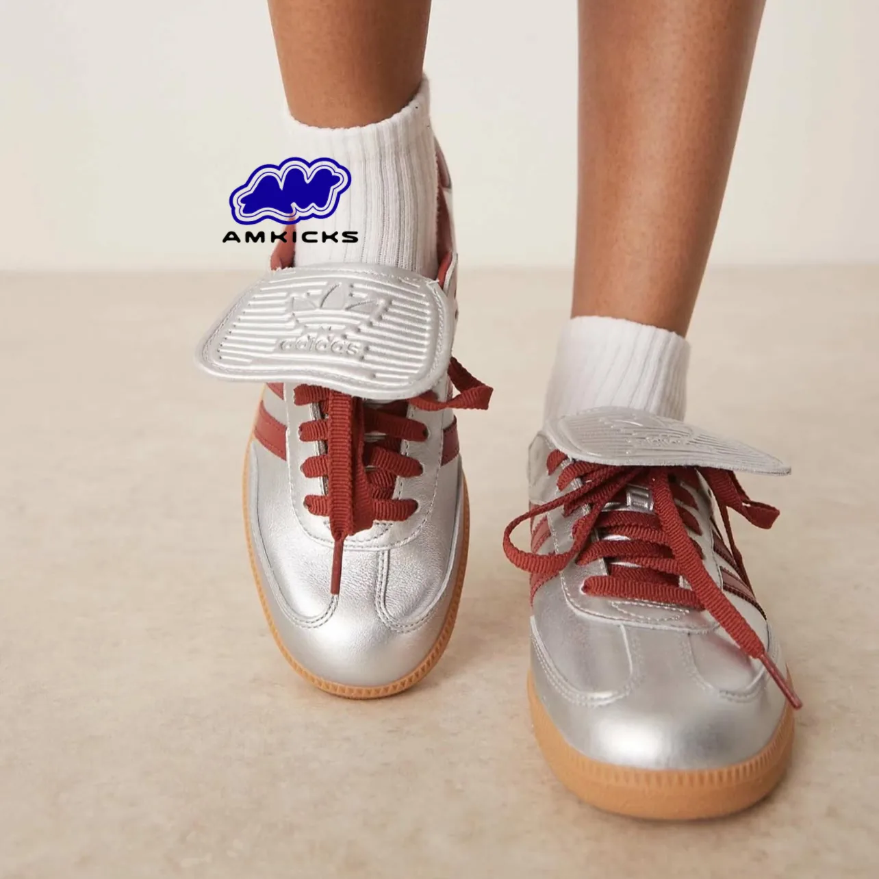 adidas Samba LT "Silver Metallic Ruby Gum"