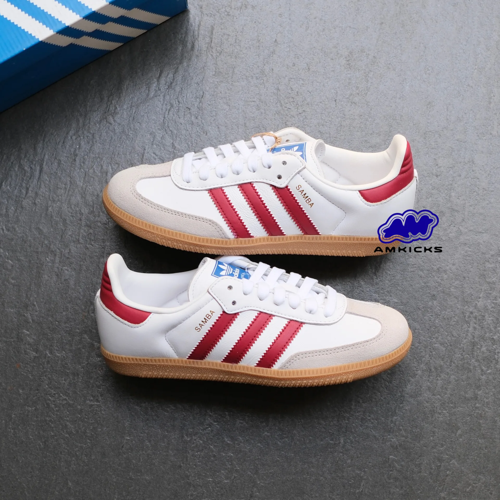 adidas Samba OG "White Burgundy Gum"