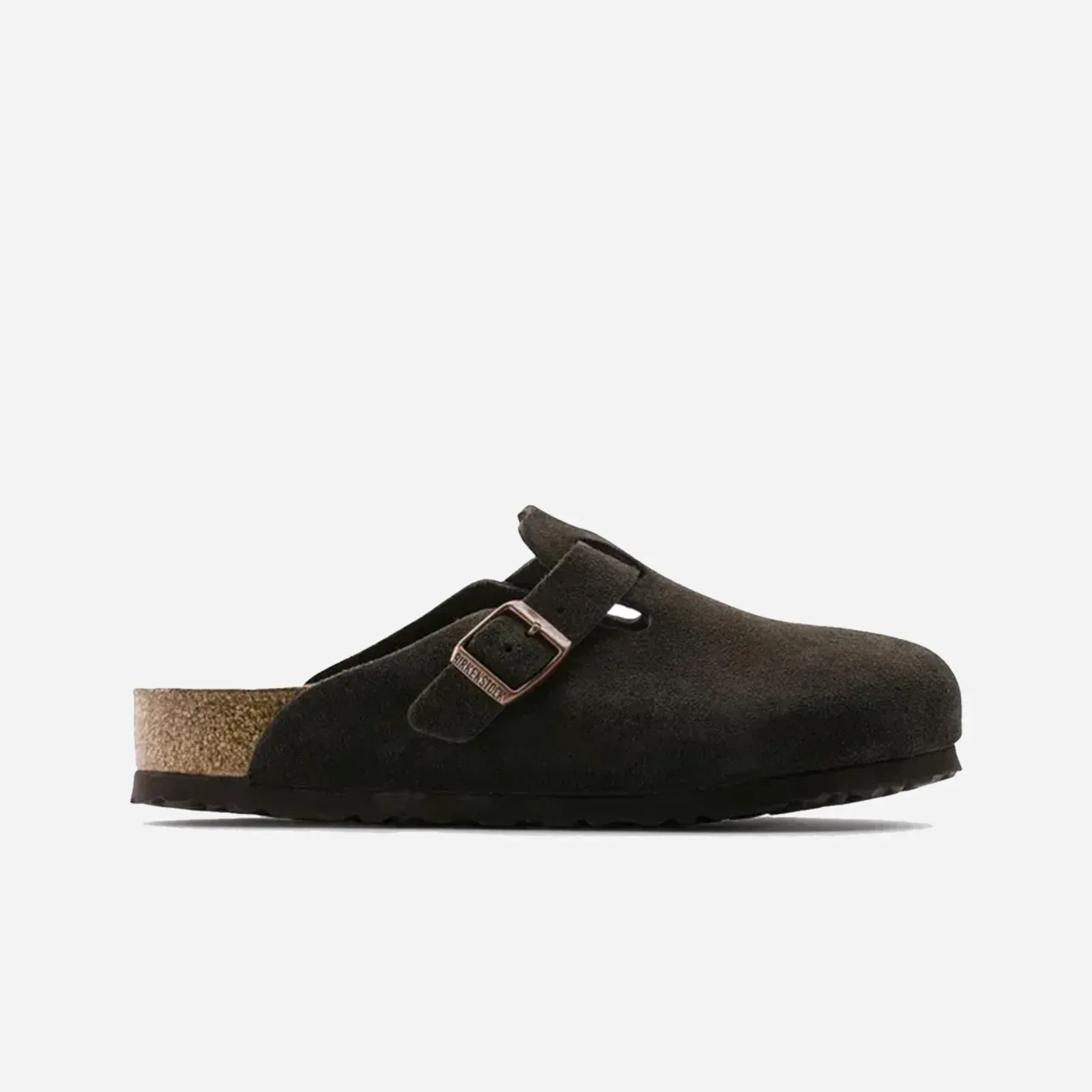 Birkenstock Boston Soft Footbed "Suede Mocha"