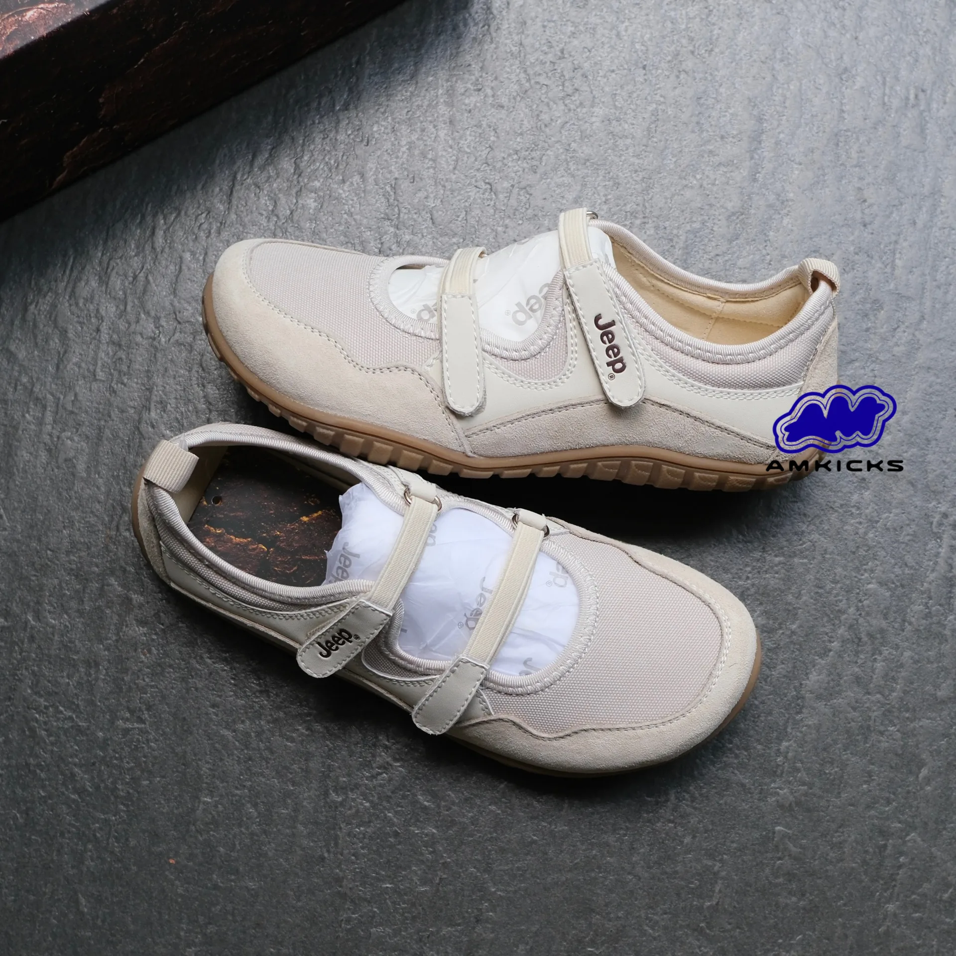 Jeep Mary Jane Sandals – Cream Light