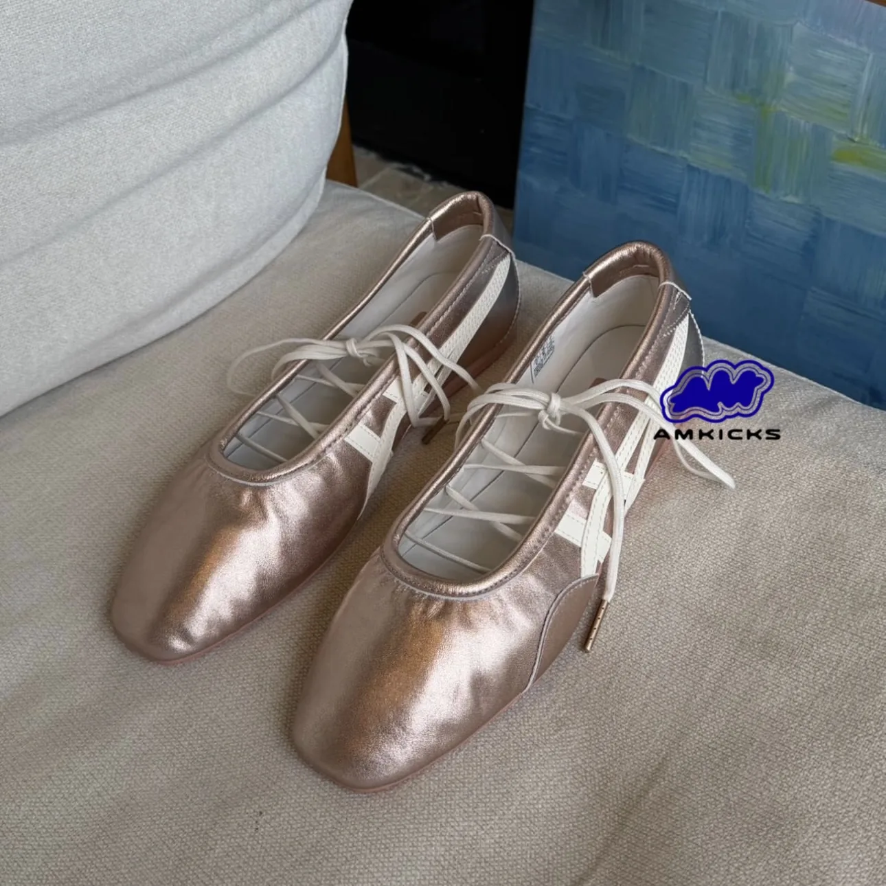 Onitsuka Tiger Gymnarina "Rose Gold Cream"
