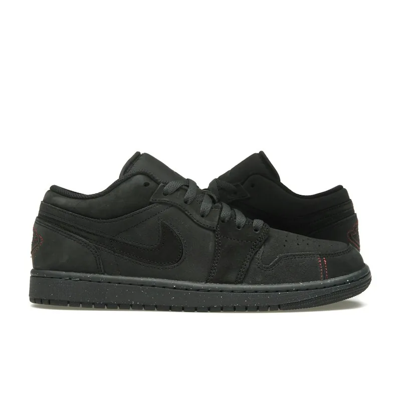 Jordan 1 Low SE Craft "Dark Smoke Grey Varsity Red"