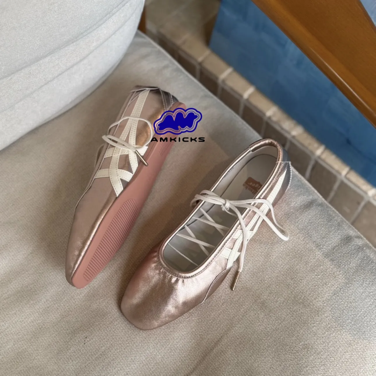 Onitsuka Tiger Gymnarina "Rose Gold Cream"