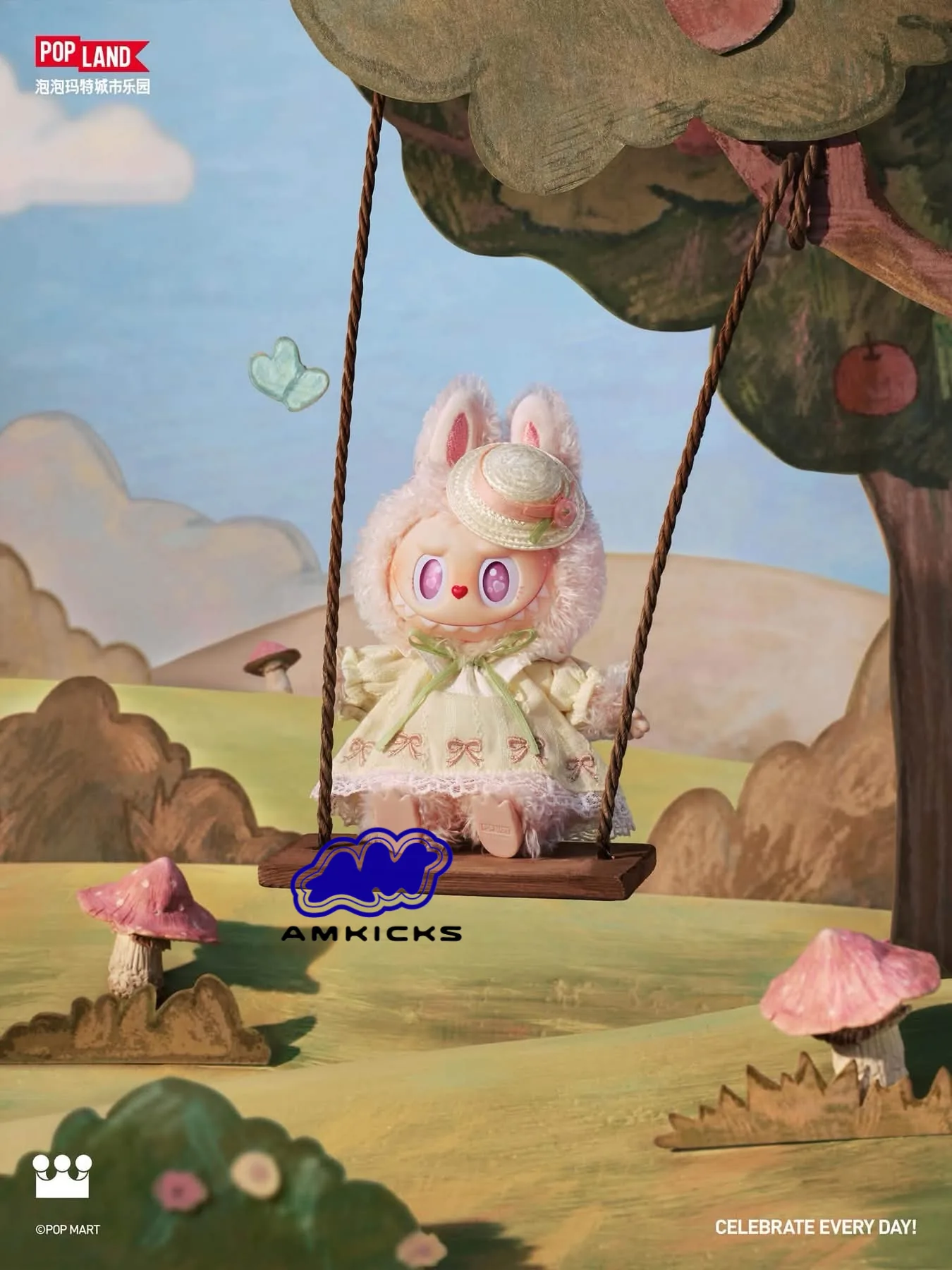 THE MONSTERS Finding Labubu Series Mokoko Vinyl Plush Pendant