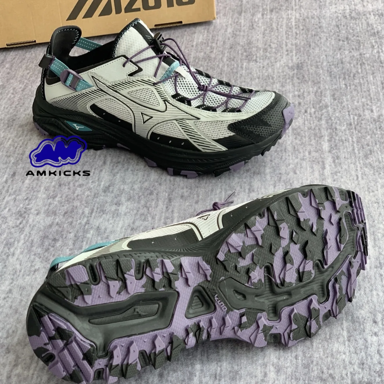 Mizuno Racer Trail SE V2 "Grey Black Teal Purple"