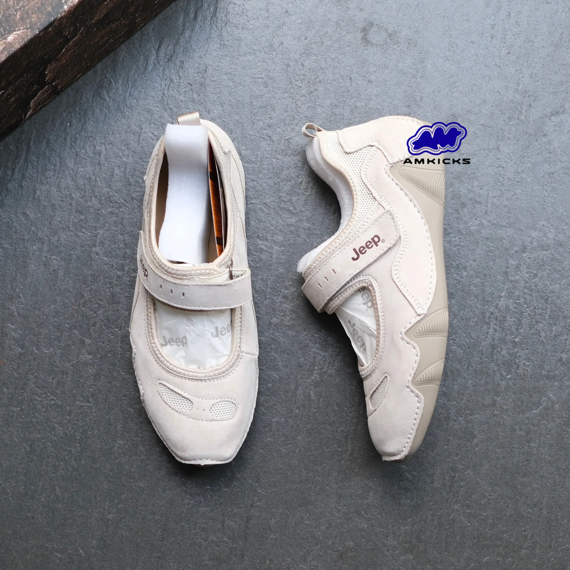 Jeep Mary Jane Sandals – Classic Beige