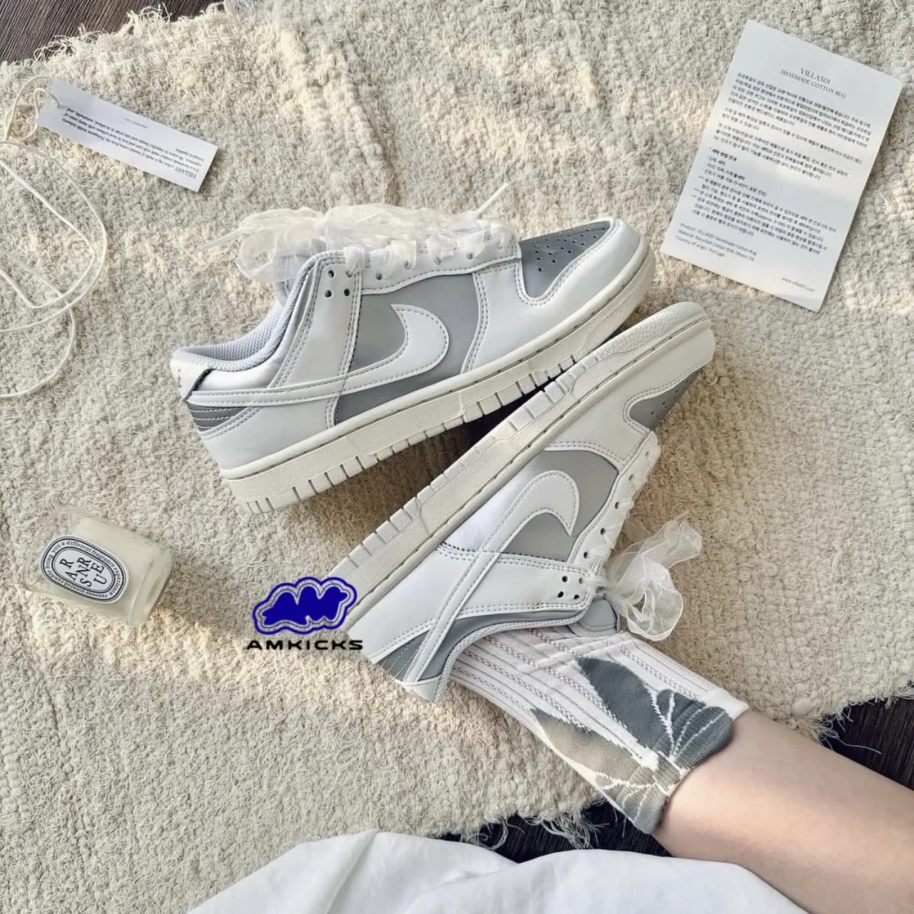 Nike Dunk Low Next Nature Sheer Lace Metallic Platinum