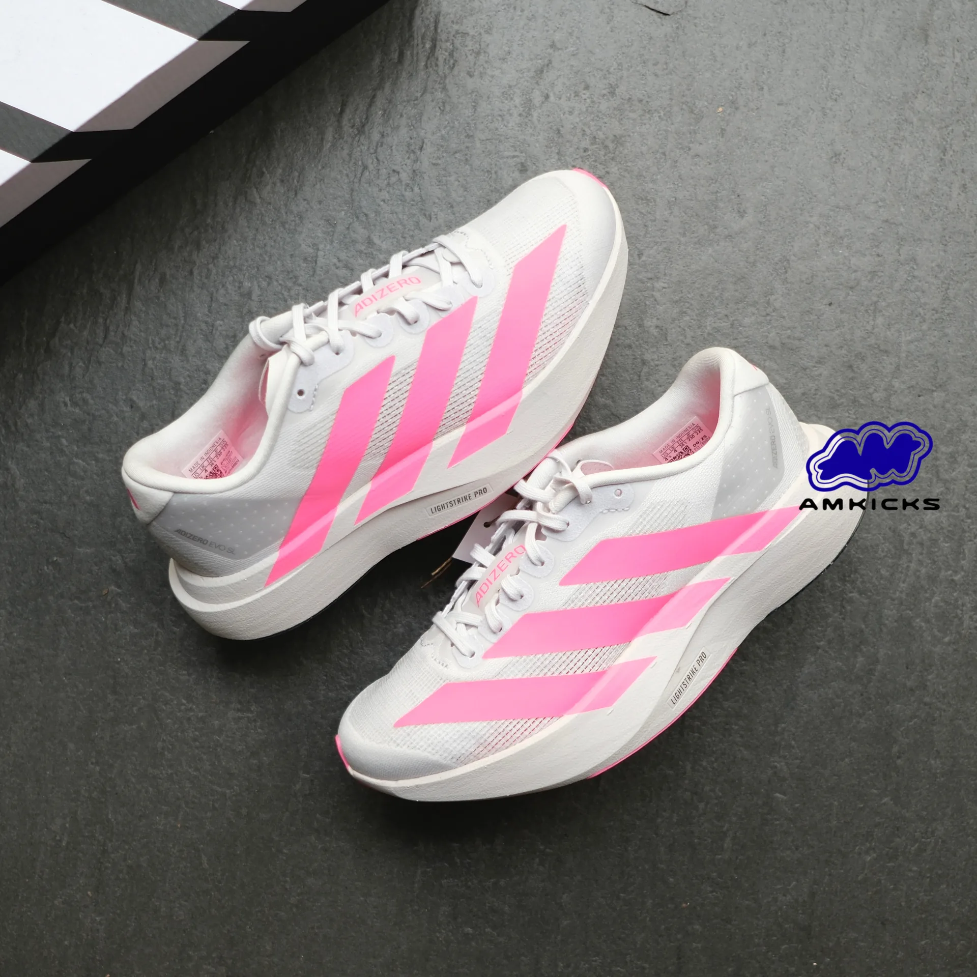 adidas Adizero Evo SL "Dash Grey Lucid Pink"