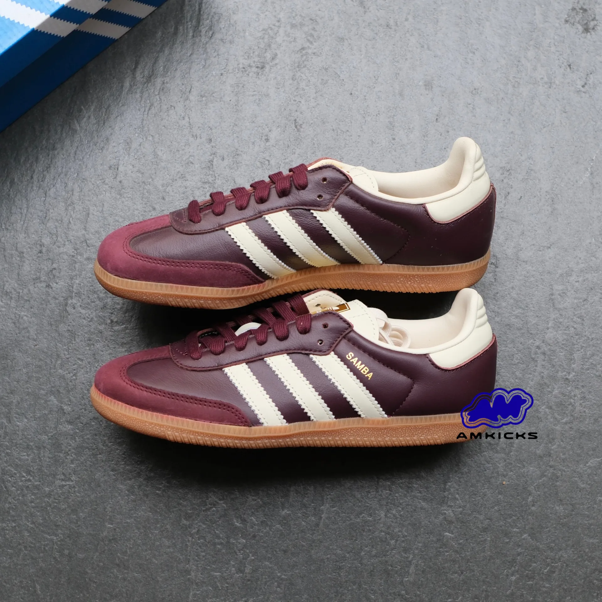 Samba OG Maroon Gold Metallic