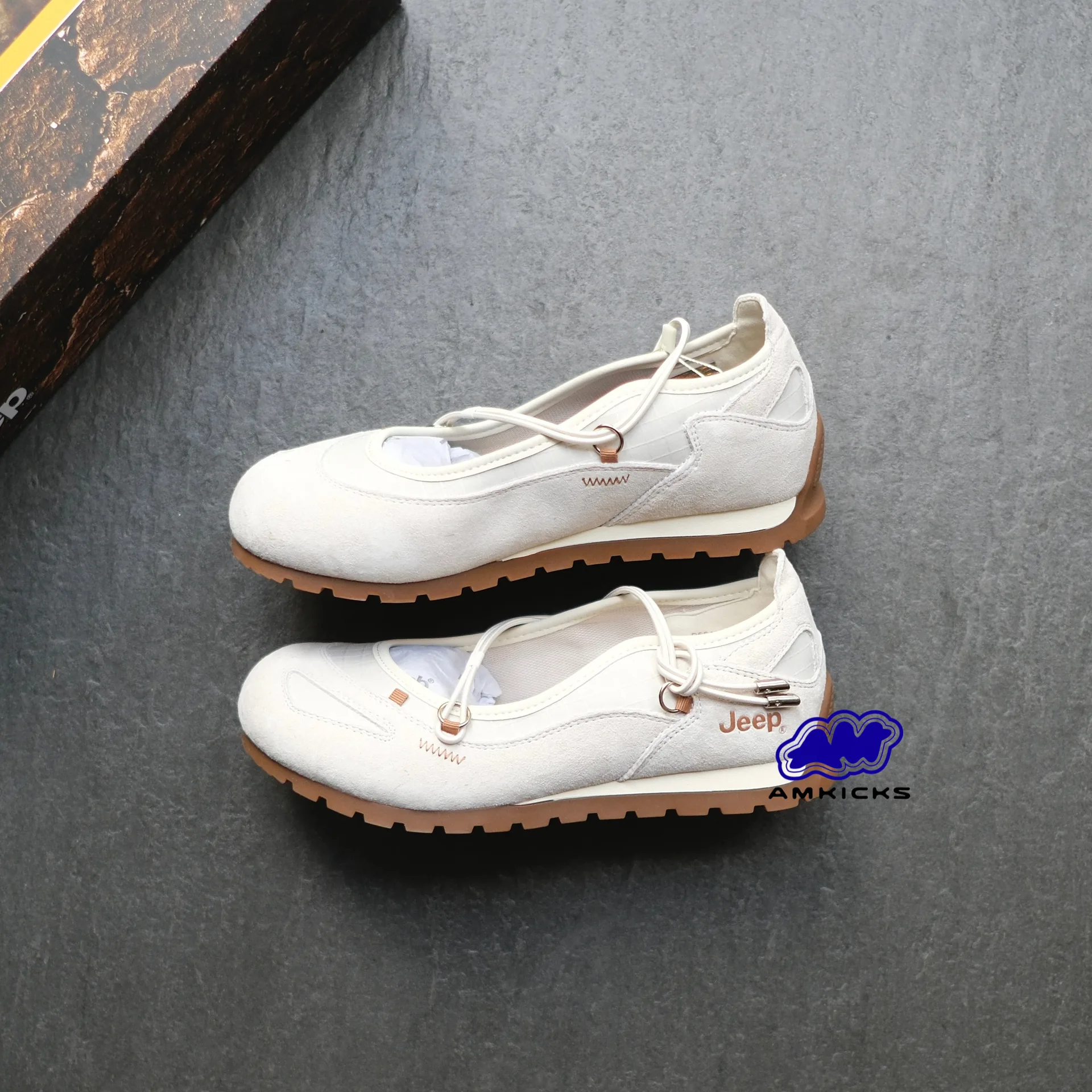 Jeep Mary Jane Sandals – Flat White