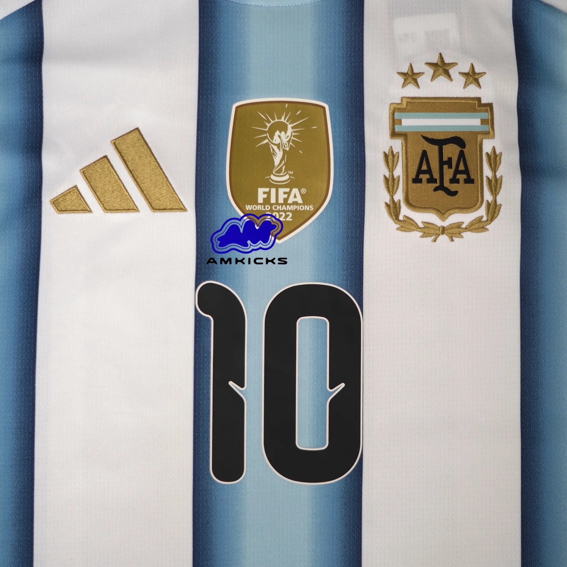 Argentina 2026 Home Jersey Messi White Icey Blue Light Blue