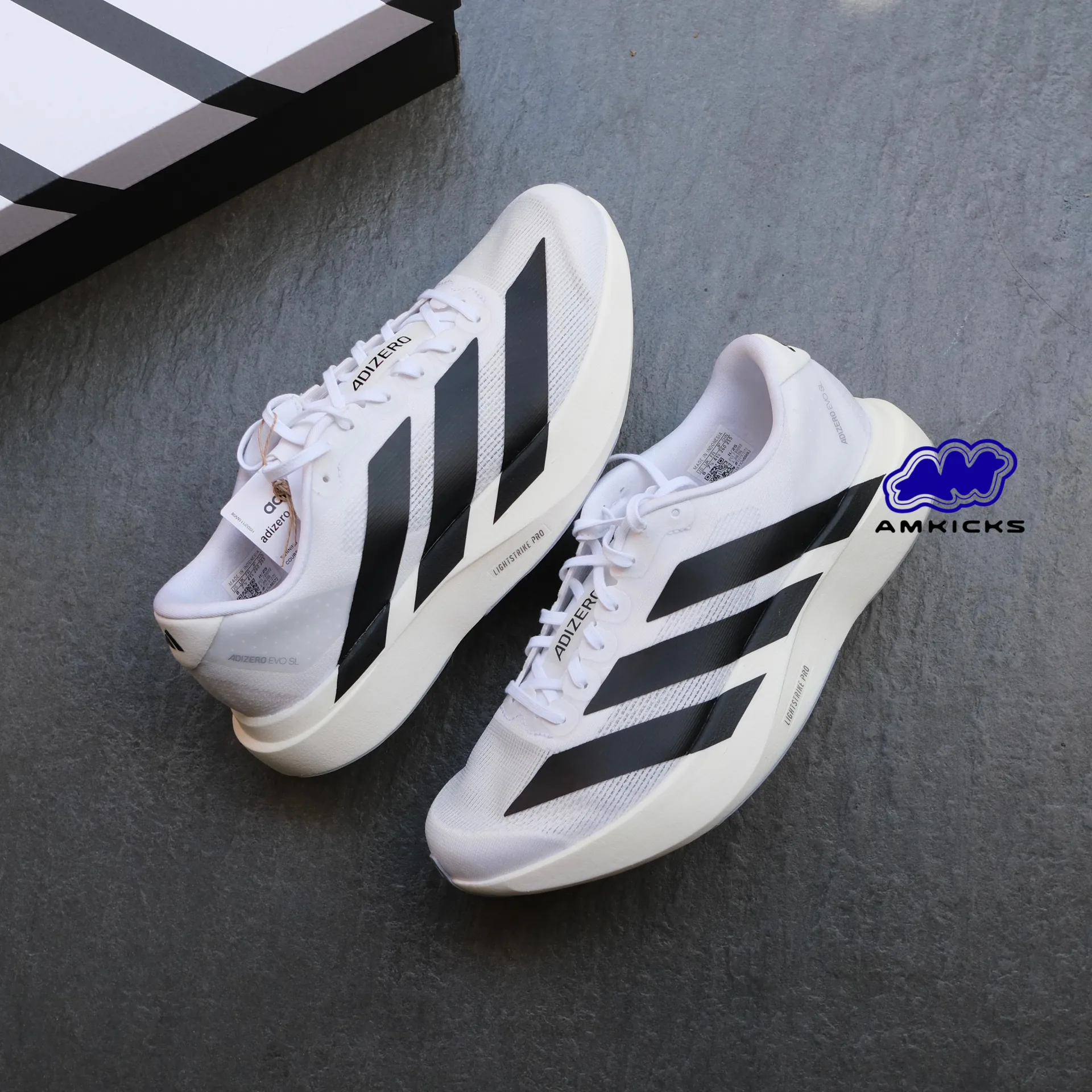Adizero Evo SL "White Black"