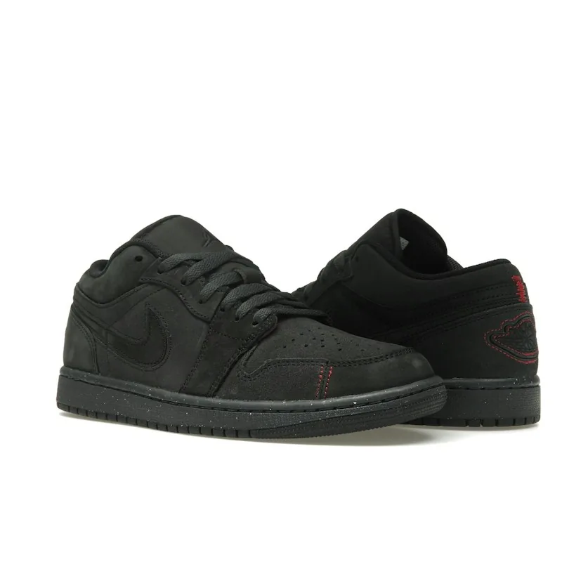 Jordan 1 Low SE Craft "Dark Smoke Grey Varsity Red"
