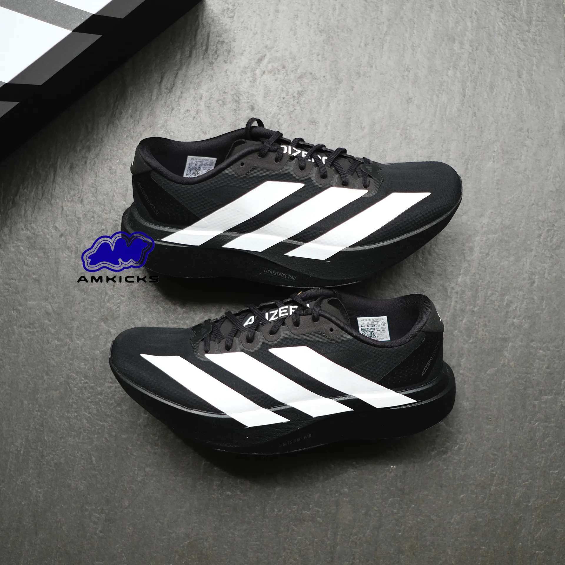 adidas Adizero Evo SL Woven "Black Cloud White"