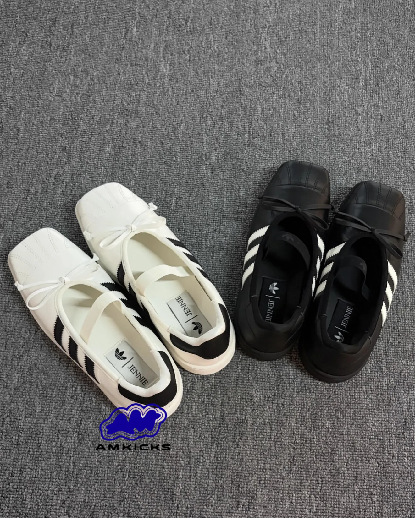 adidas Superstar Square Toe Ballet JENNIE "Black Off White"