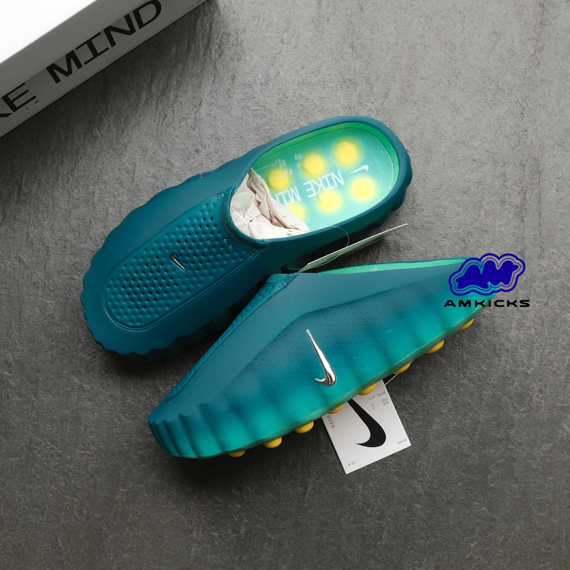 Mind 001 Slide "Geode Teal Light Menta"