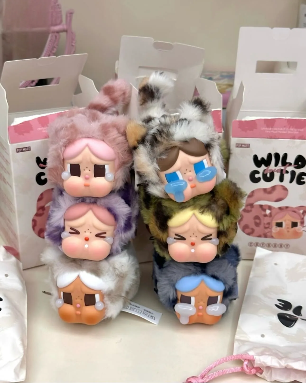 Pop Mart CRYBABY Wild but Cutie Series Vinyl Plush Pendant Sealed Case