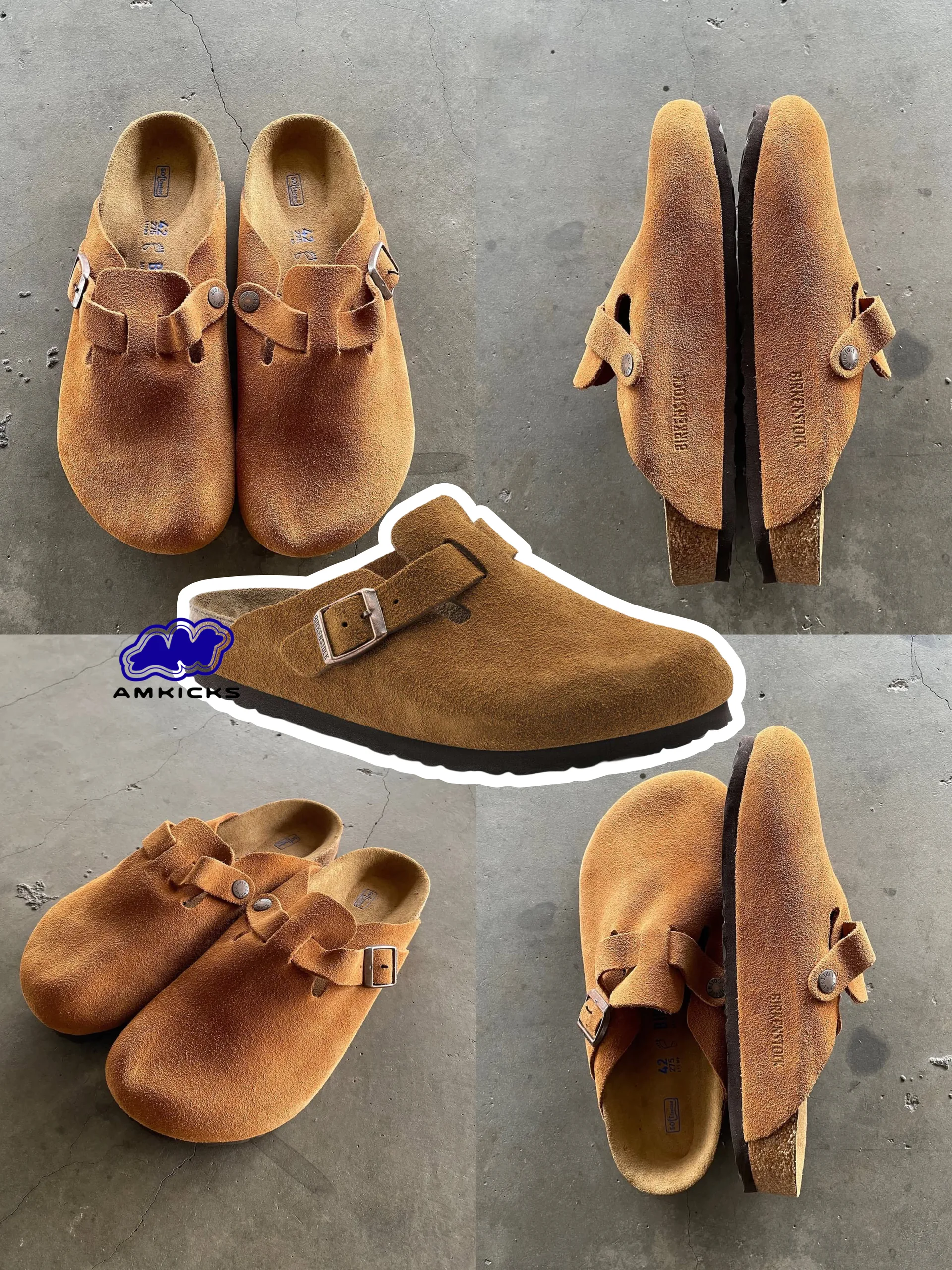 Birkenstock Boston Soft Footbed "Suede Milk"