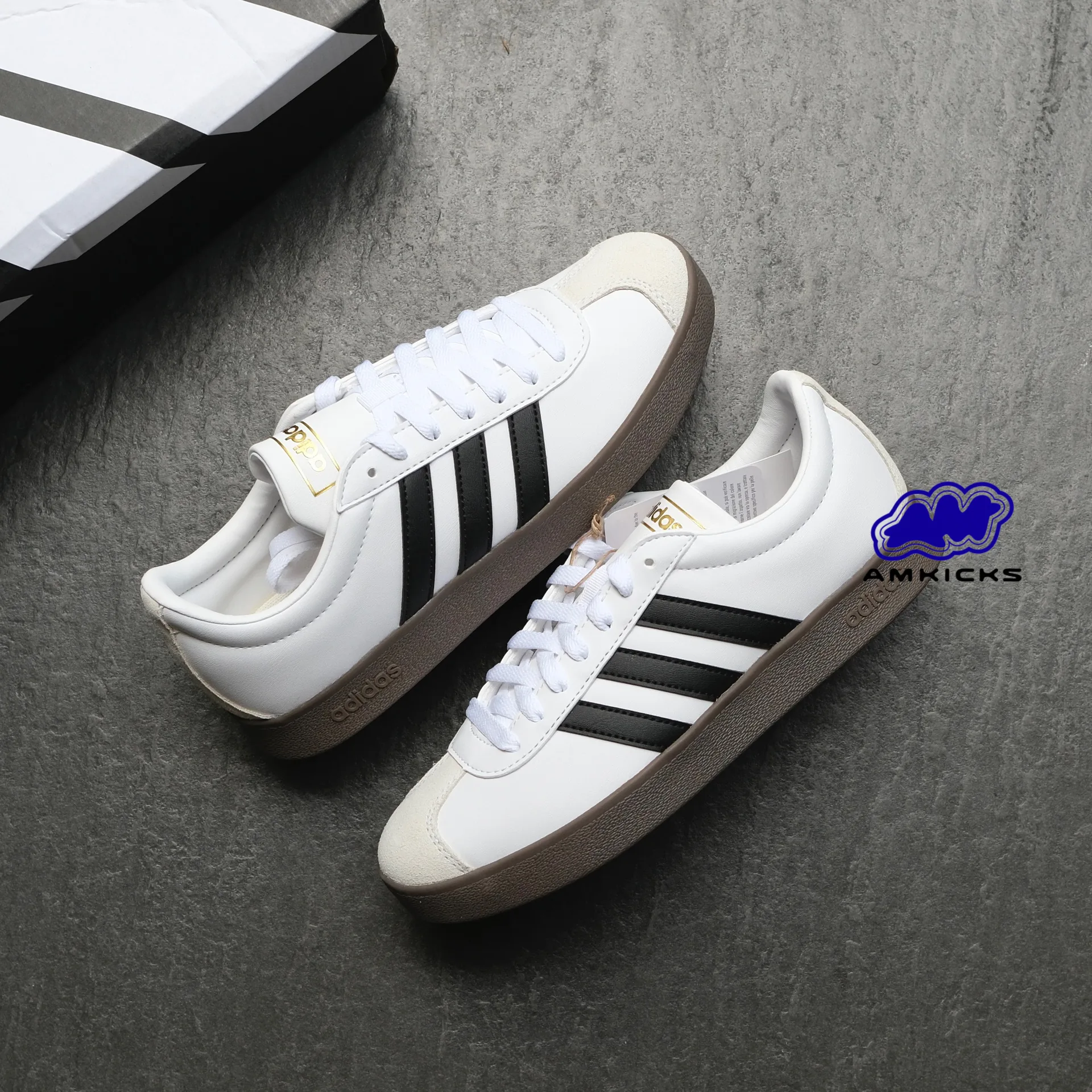 adidas VL Court 2.0 Cloud White Core Black Gum