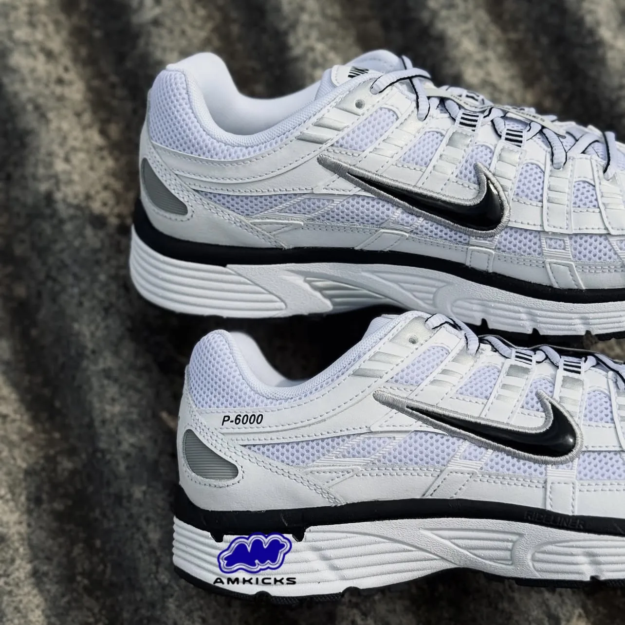 Nike P-6000 "White Metallic Silver Black"