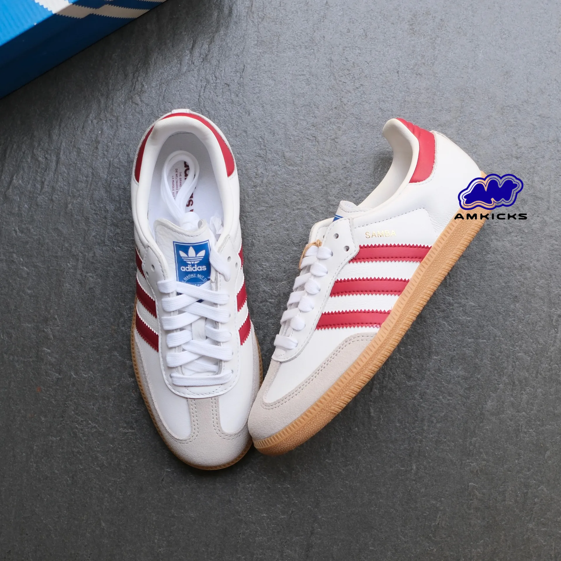 adidas Samba OG "White Burgundy Gum"