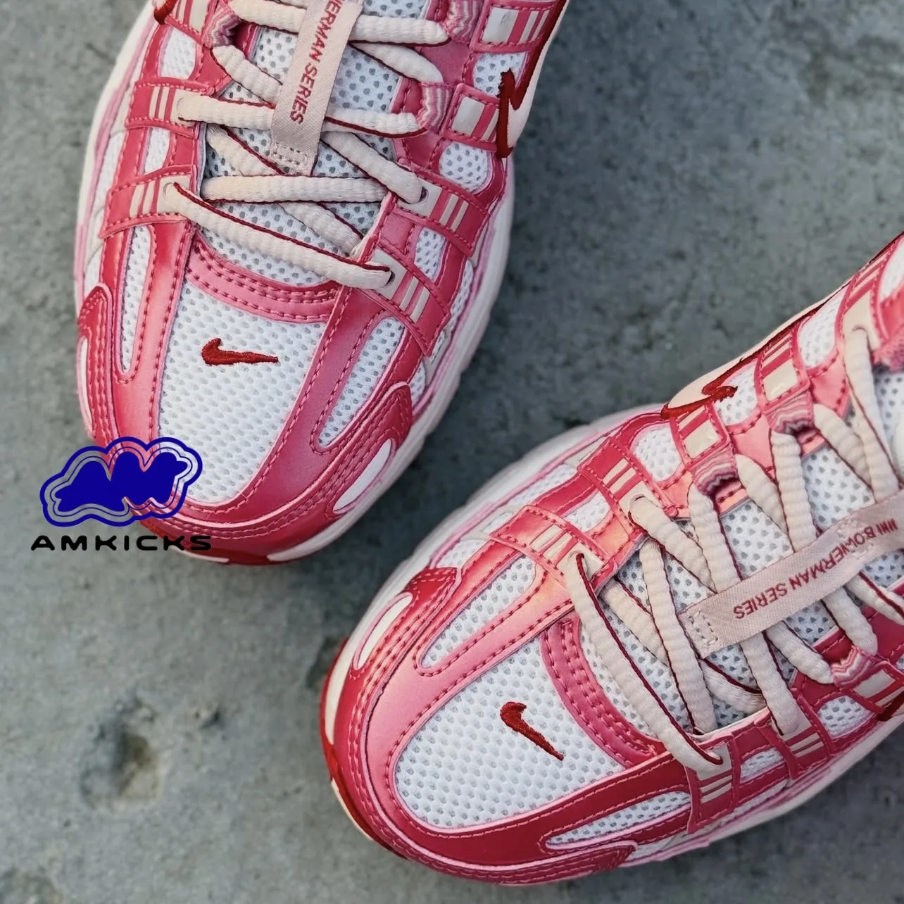 Nike P-6000 "White Silt Red Peony"