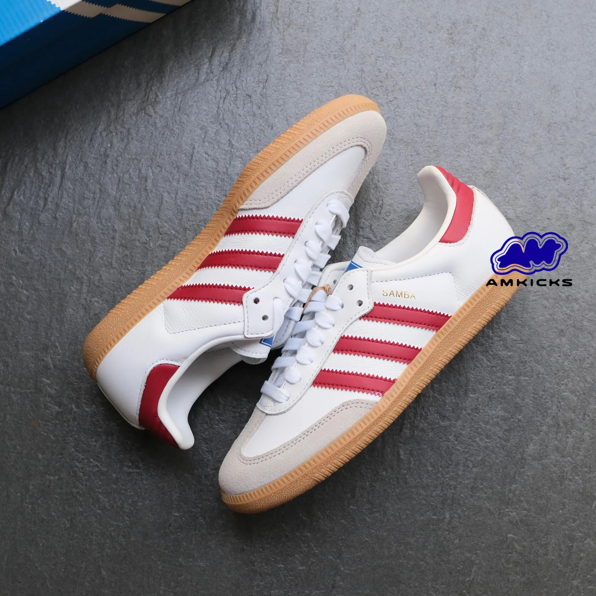 adidas Samba OG "White Burgundy Gum"