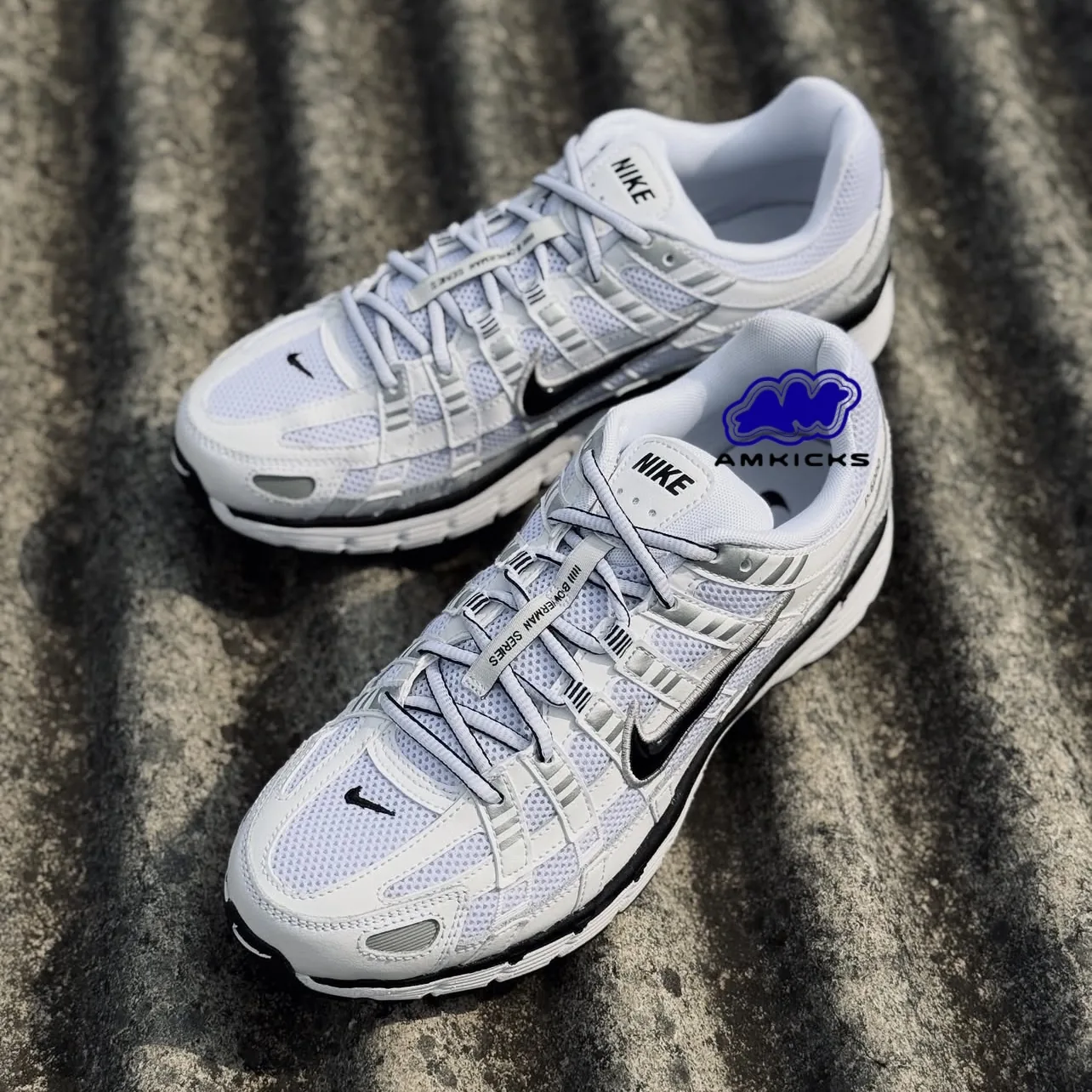 Nike P-6000 "White Metallic Silver Black"