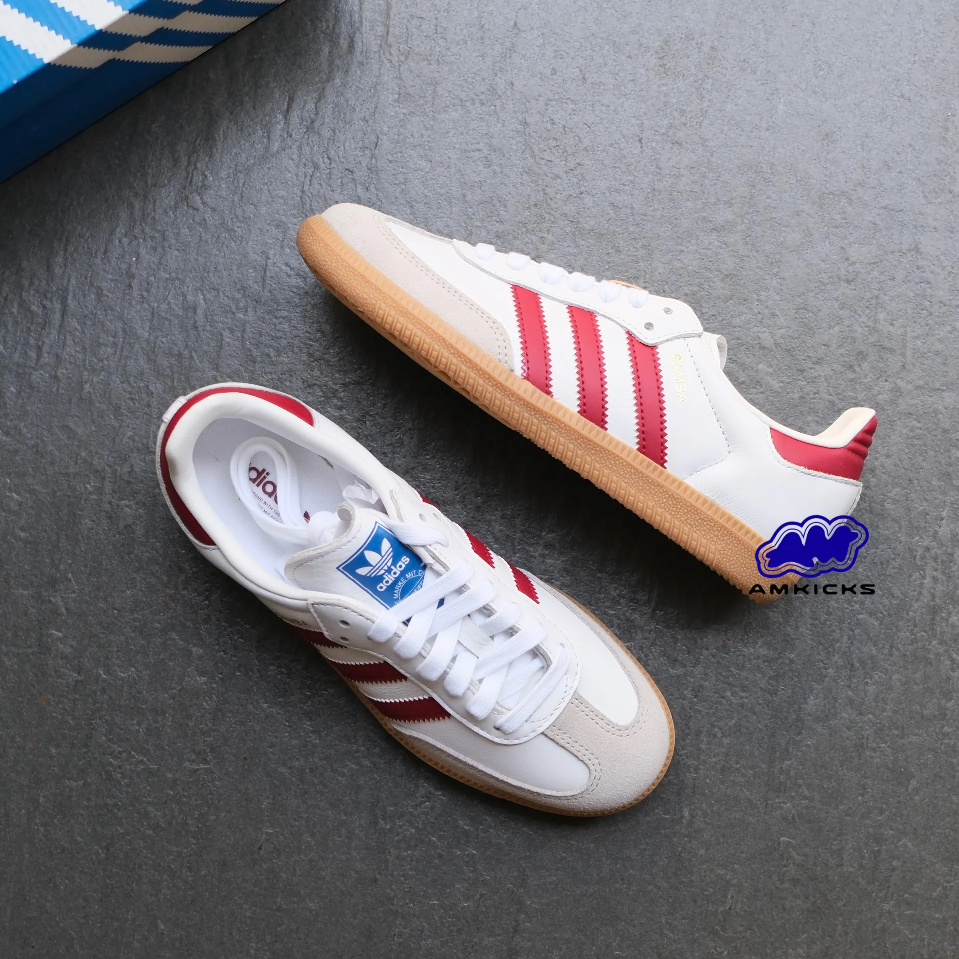 adidas Samba OG "White Burgundy Gum"