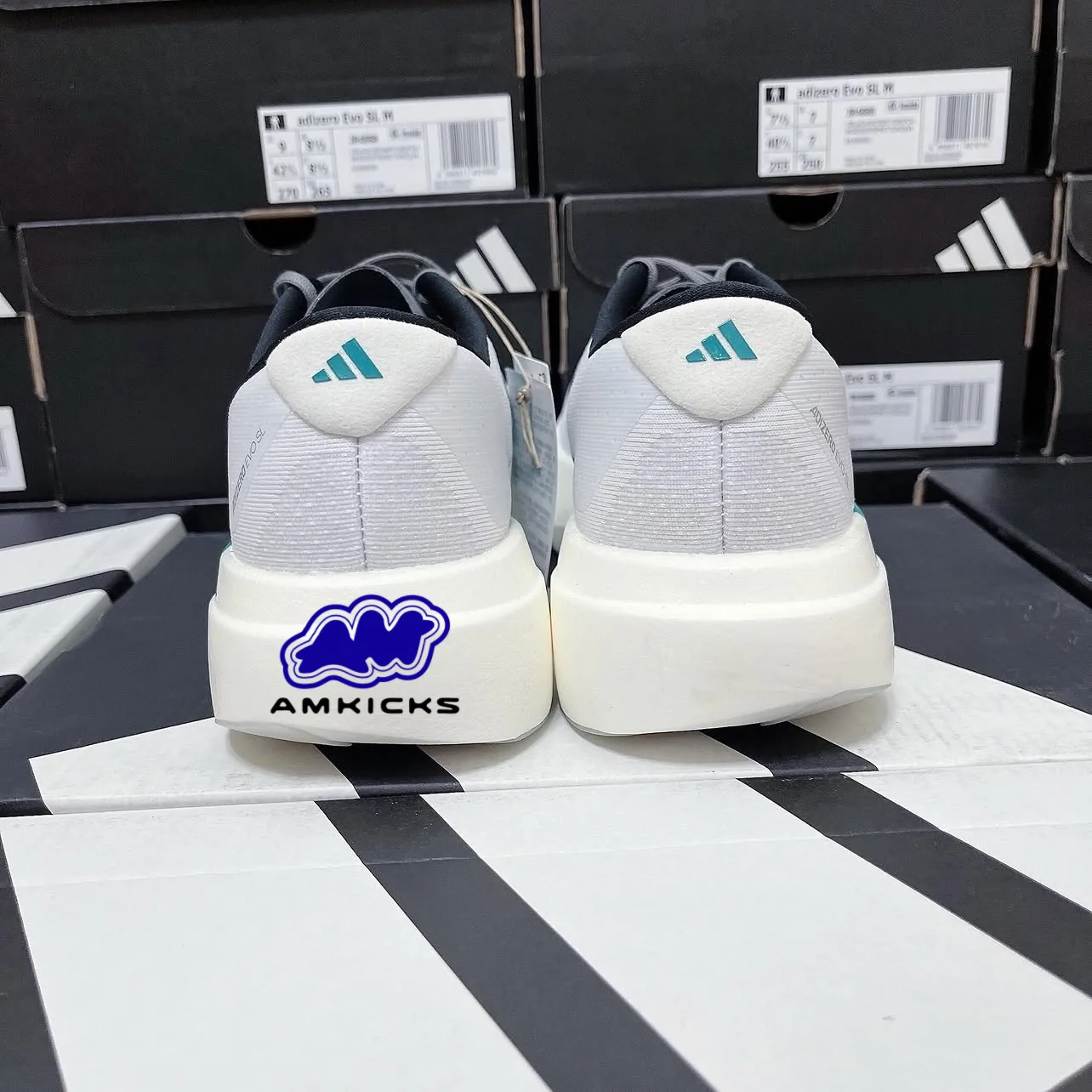 adidas Adizero Evo SL "White Pure Teal"