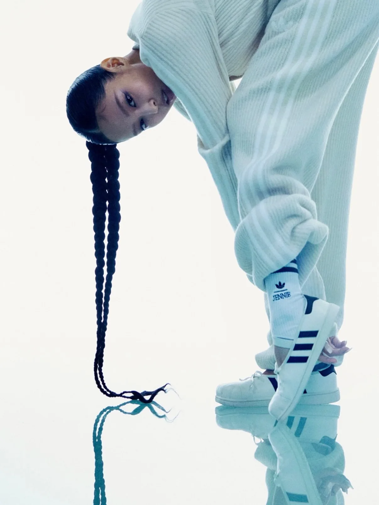 adidas Superstar Square Toe Ballet "JENNIE Off White Black"
