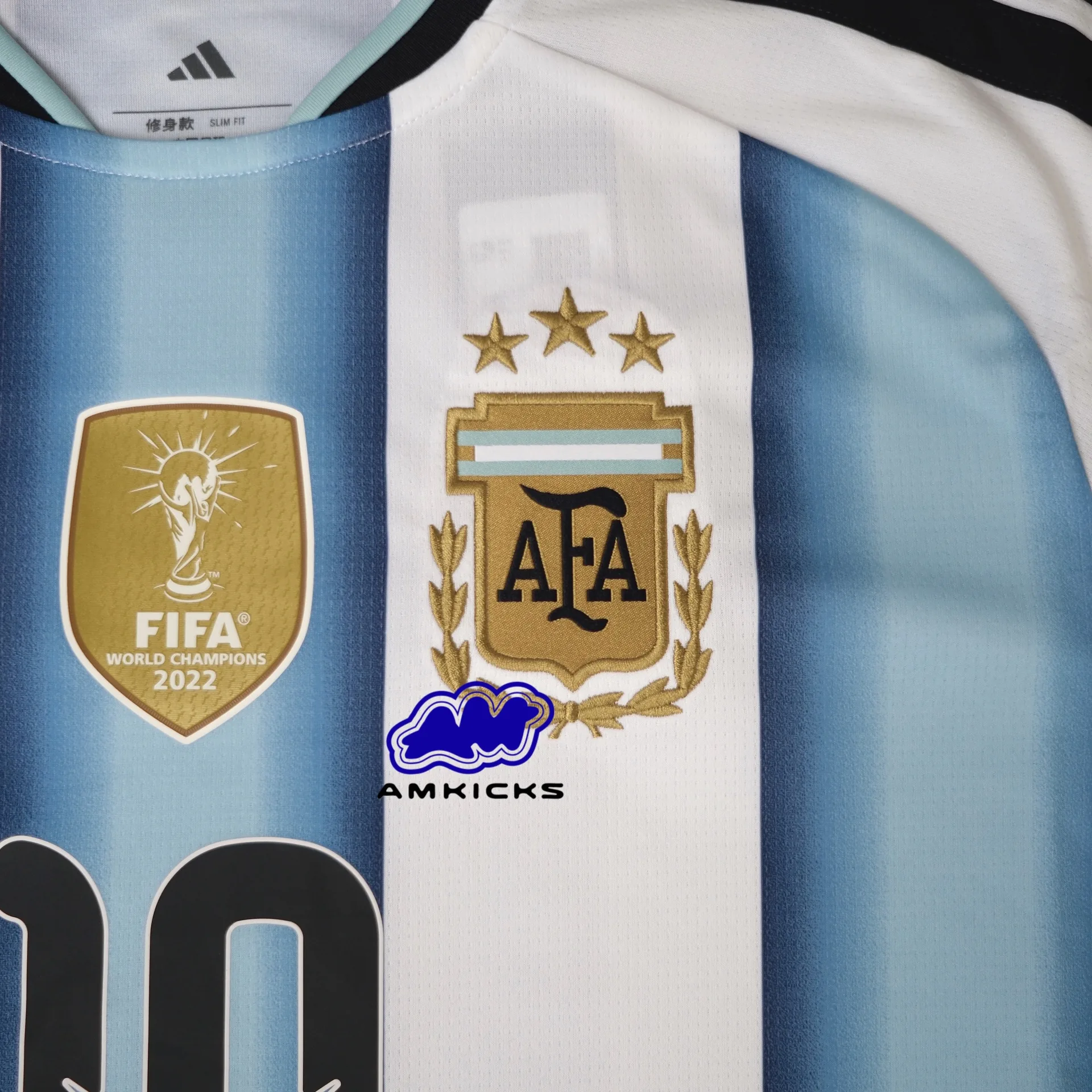 Argentina 2026 Home Jersey Messi White Icey Blue Light Blue