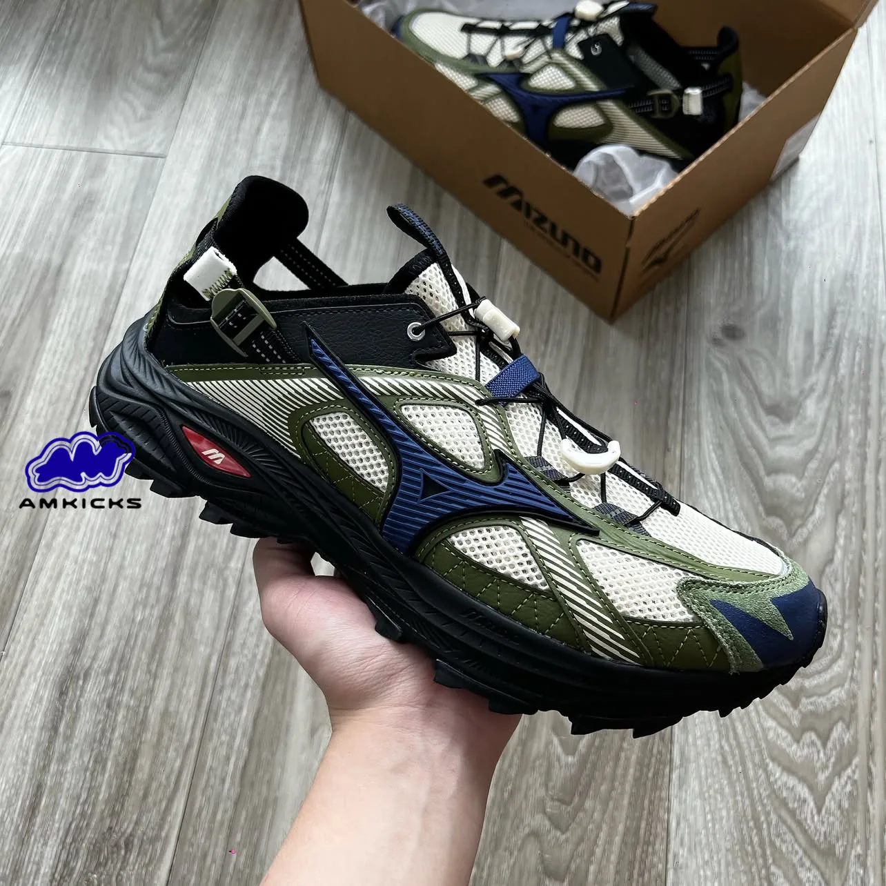 Mizuno Racer Trail SE "Olive Black Blue"