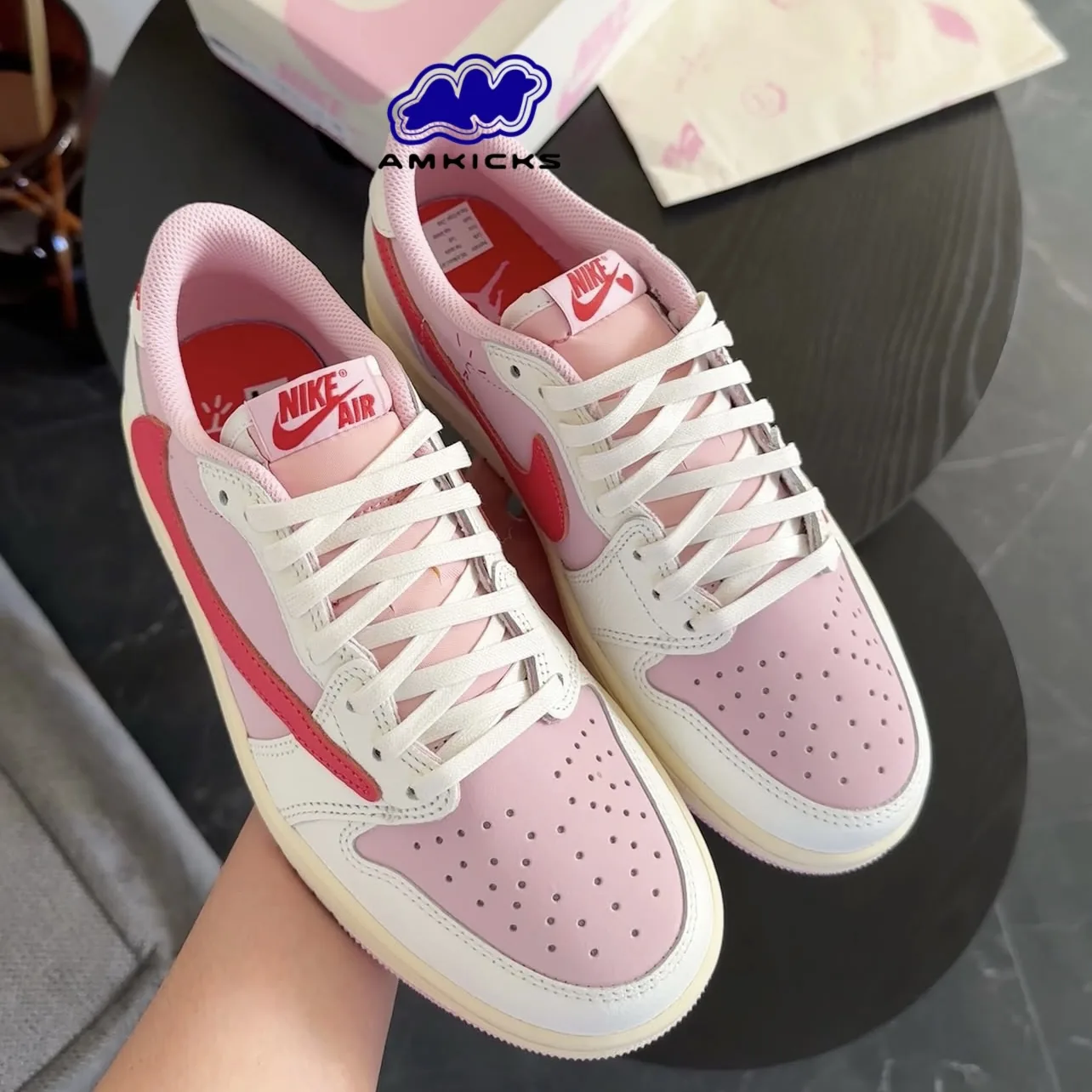 Jordan 1 Retro Low OG SP "Travis Scott Sail Tropical Pink"