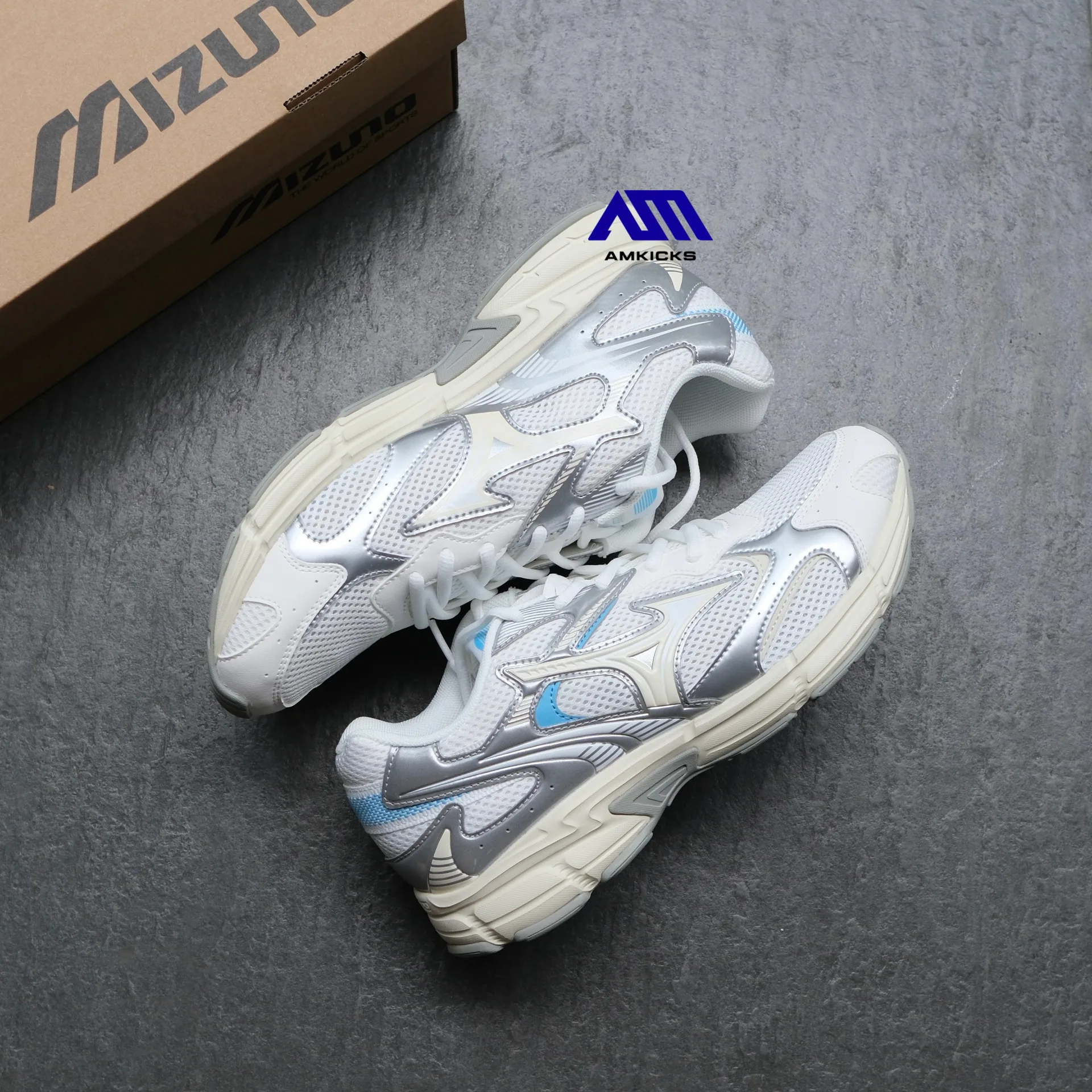 Mizuno Speed 2K "Silver White Blue"
