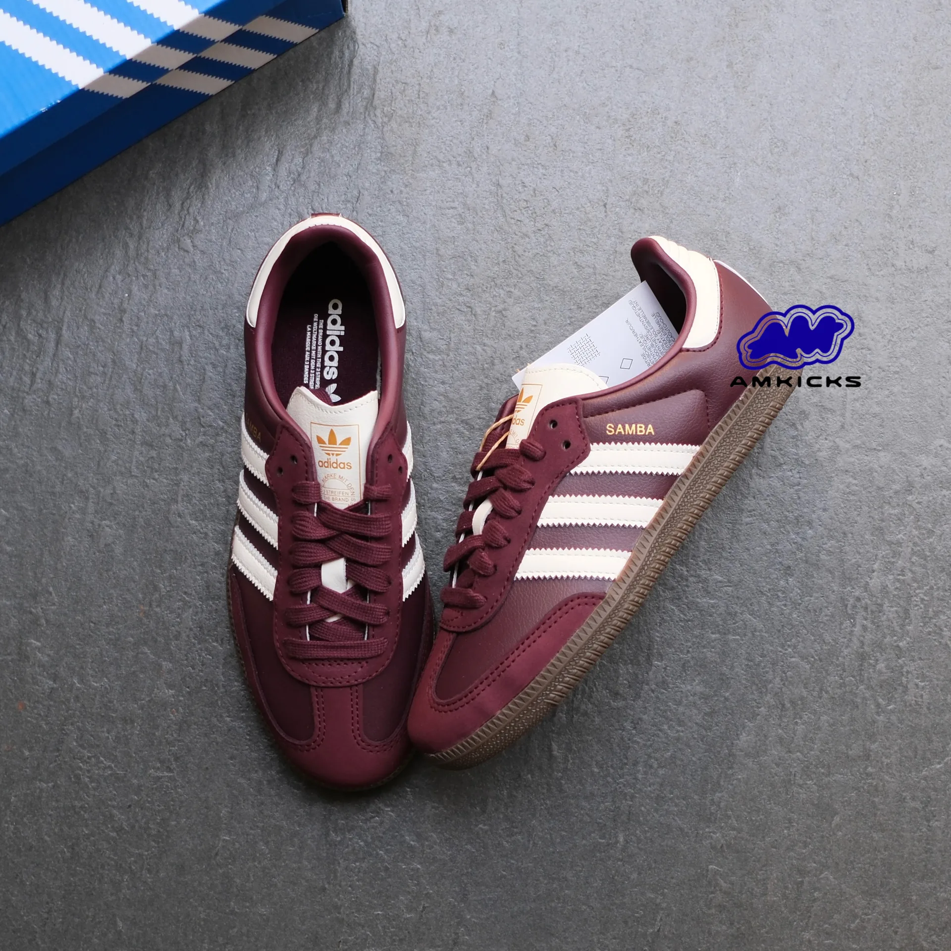 Samba OG "Maroon Off White Gum"