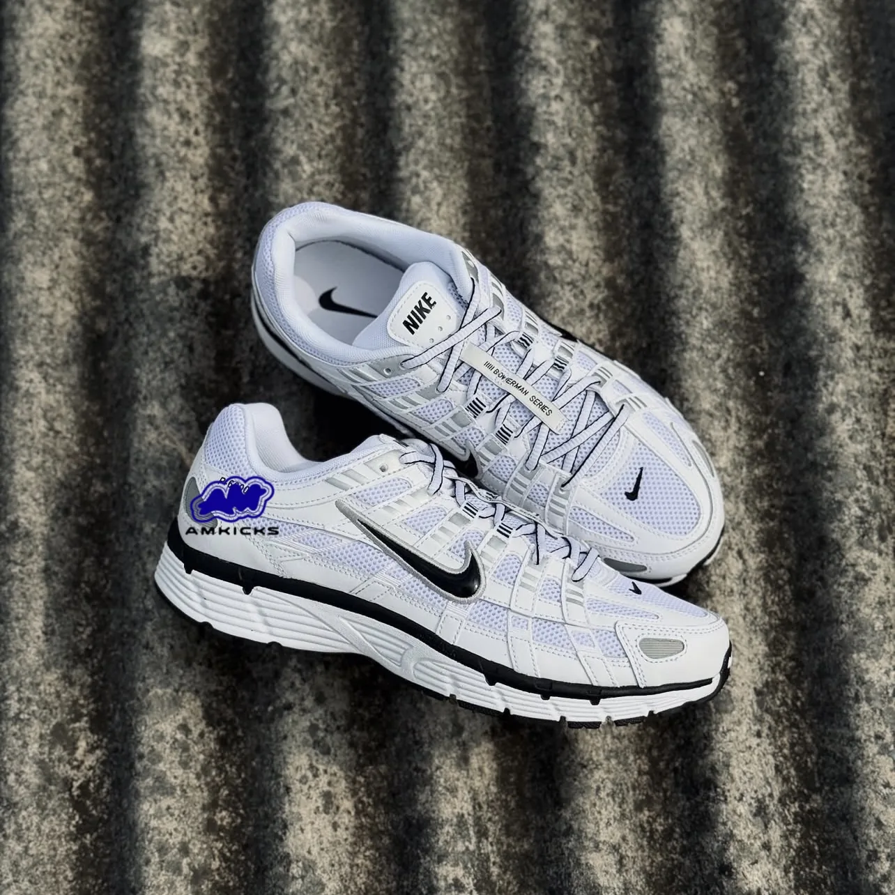 Nike P-6000 "White Metallic Silver Black"