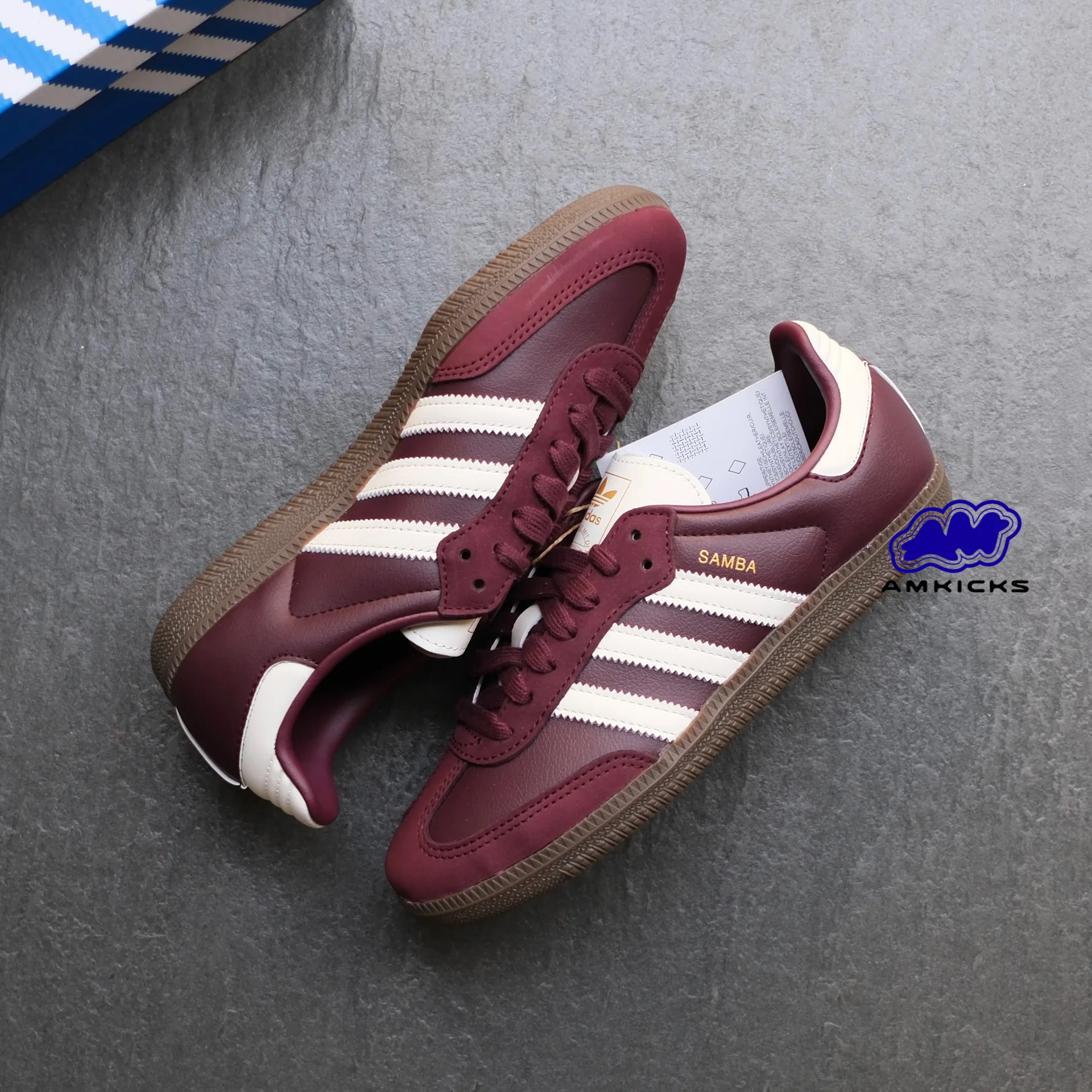 Samba OG "Maroon Off White Gum"