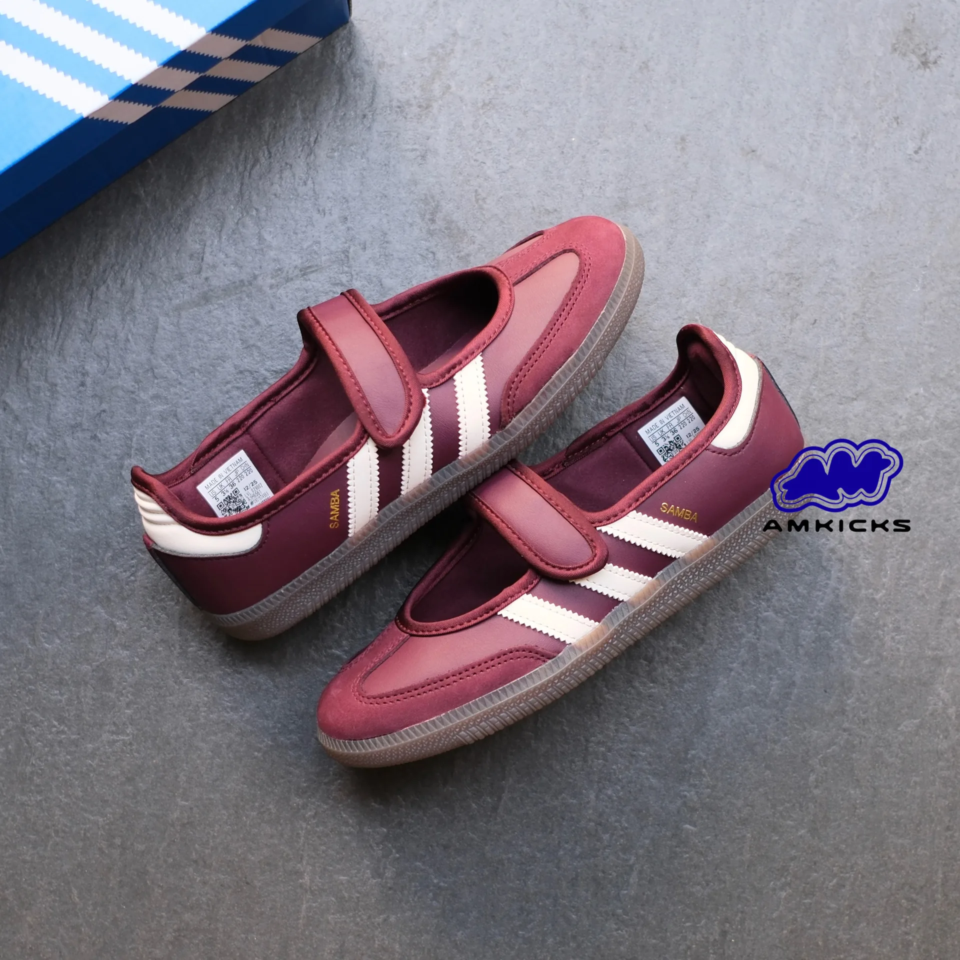 Adidas Samba Jane "Maroon Cream White"
