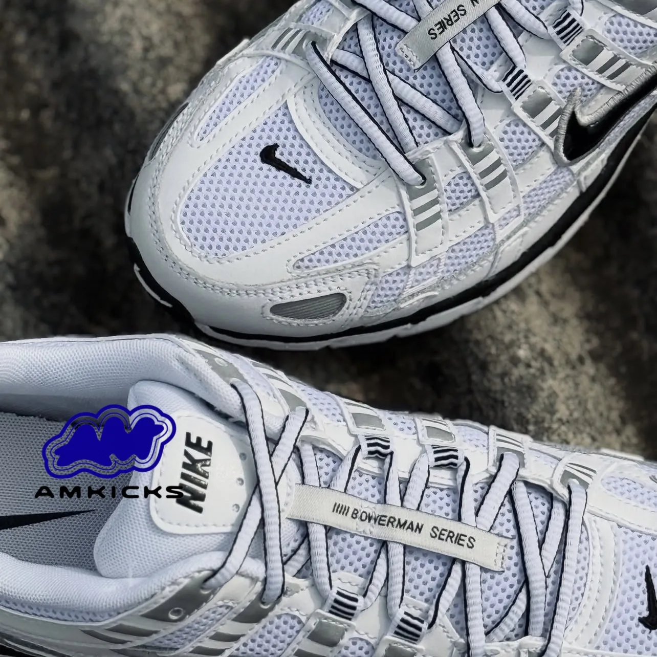 Nike P-6000 "White Metallic Silver Black"