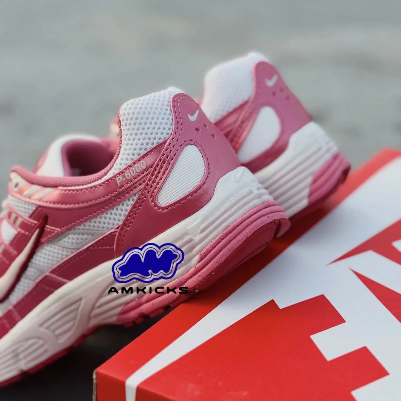 Nike P-6000 "White Silt Red Peony"