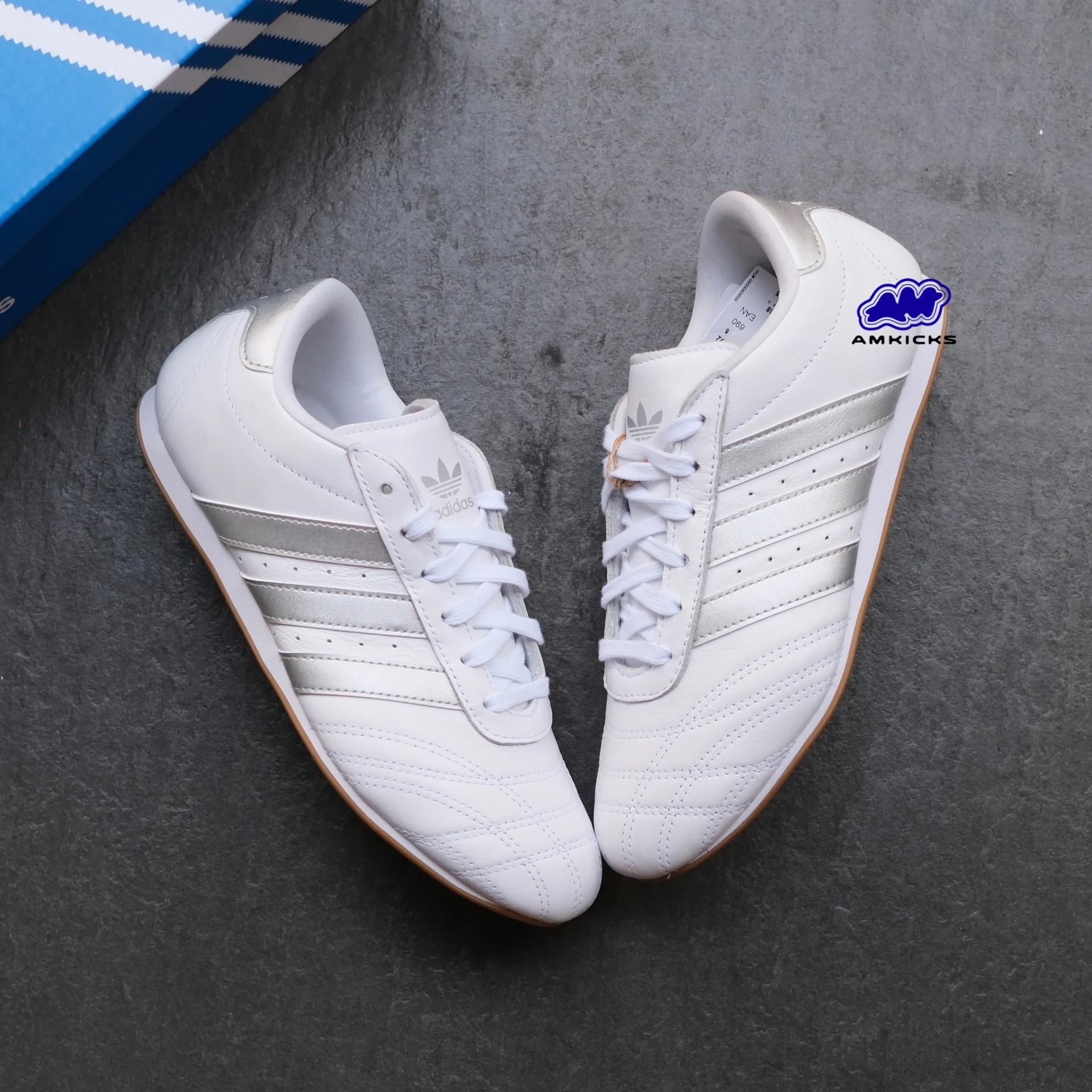 adidas Taekwondo "Cloud White Silver Metallic Gum"