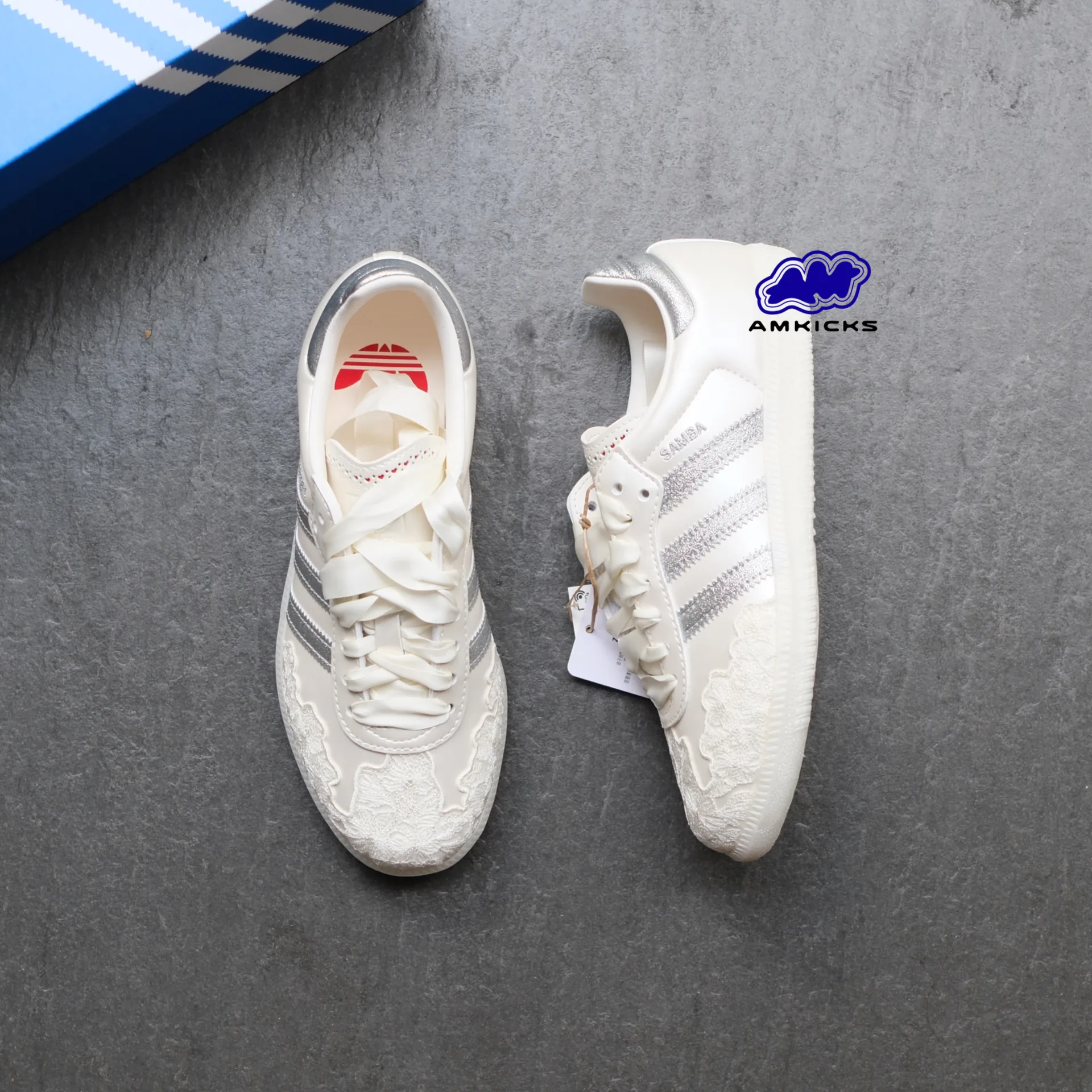 Adidas Samba OG "Chalk White Silver Metallic"