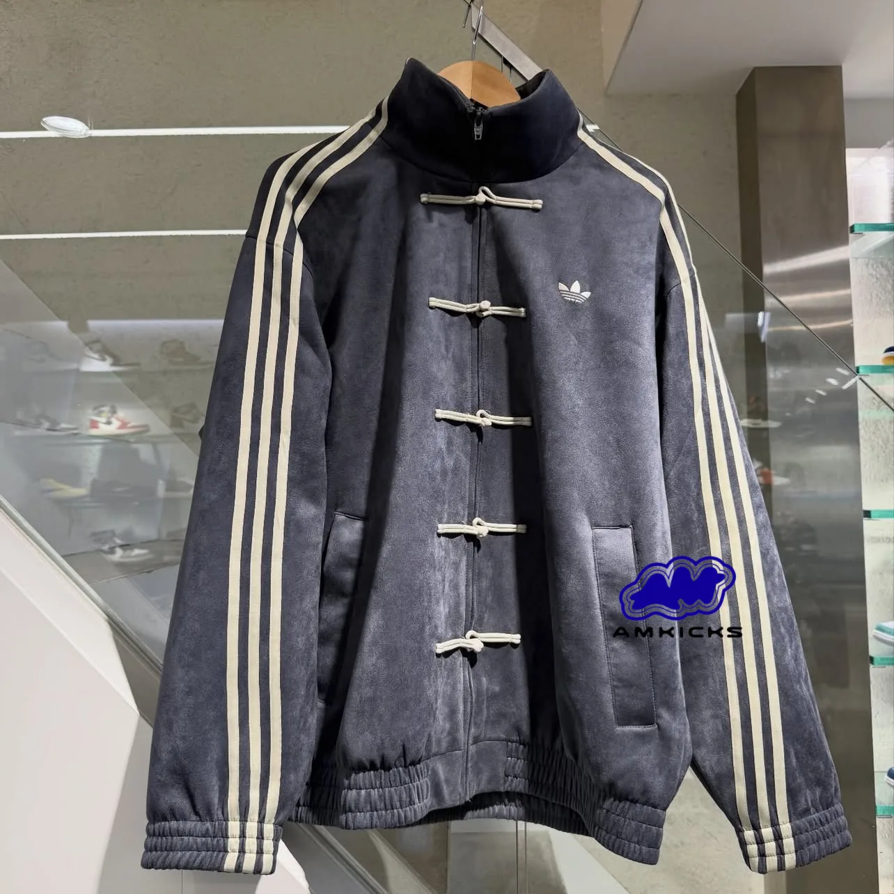 adidas CTT Chinese Track Top 3.1 Gender Neutral Jacket "Grey Blue" - KR0295